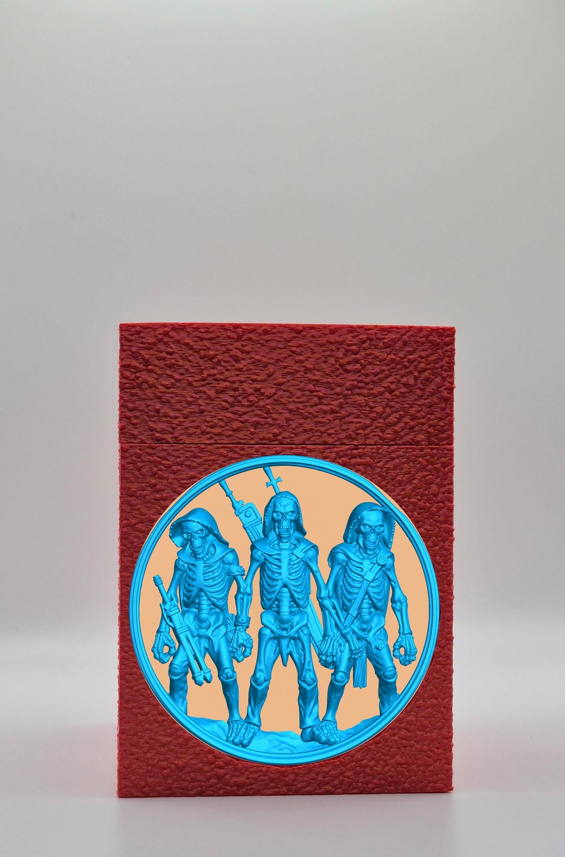 Skeleton Army Card Box — Red