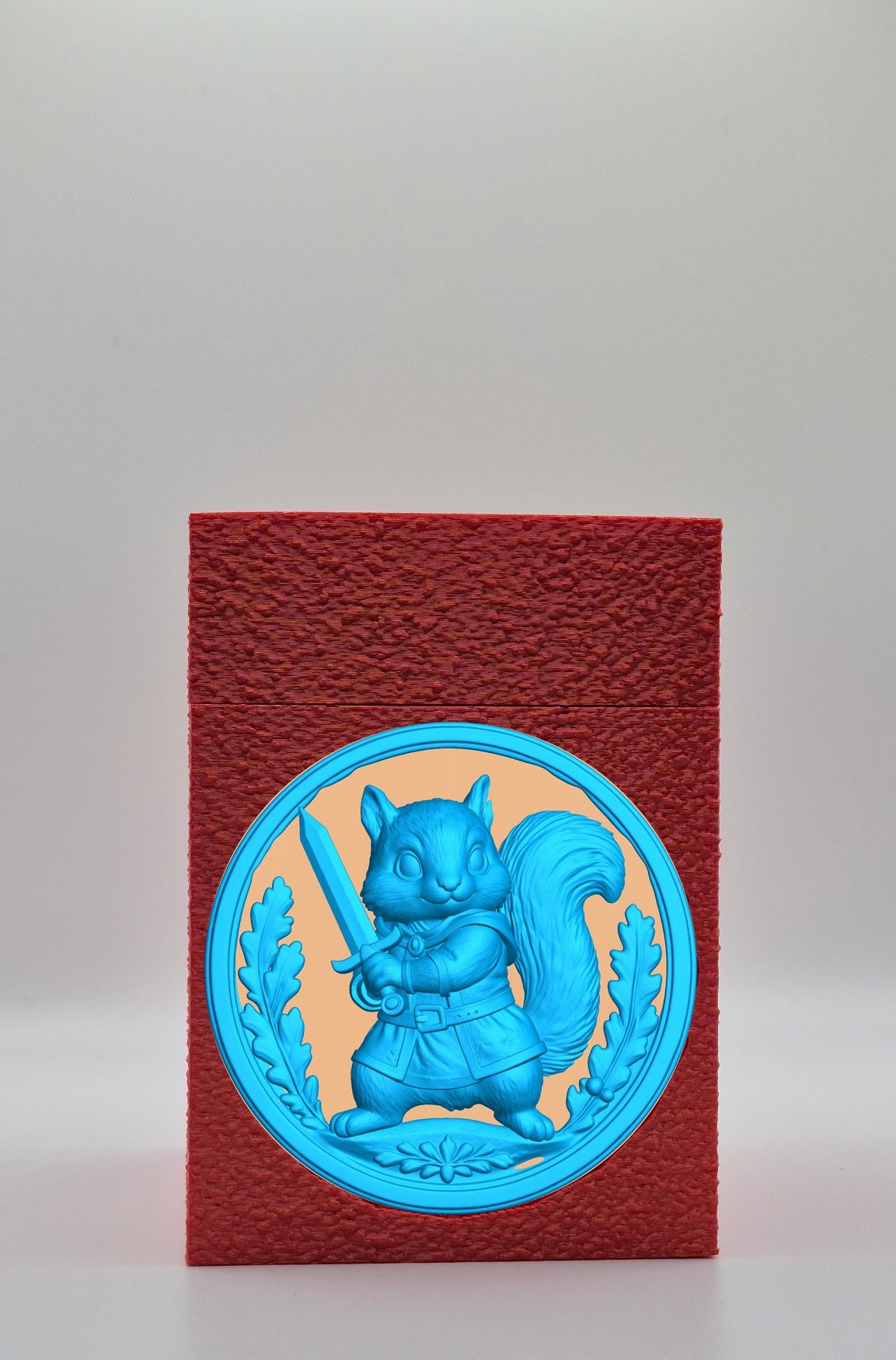 Squirrel Card Box — Red