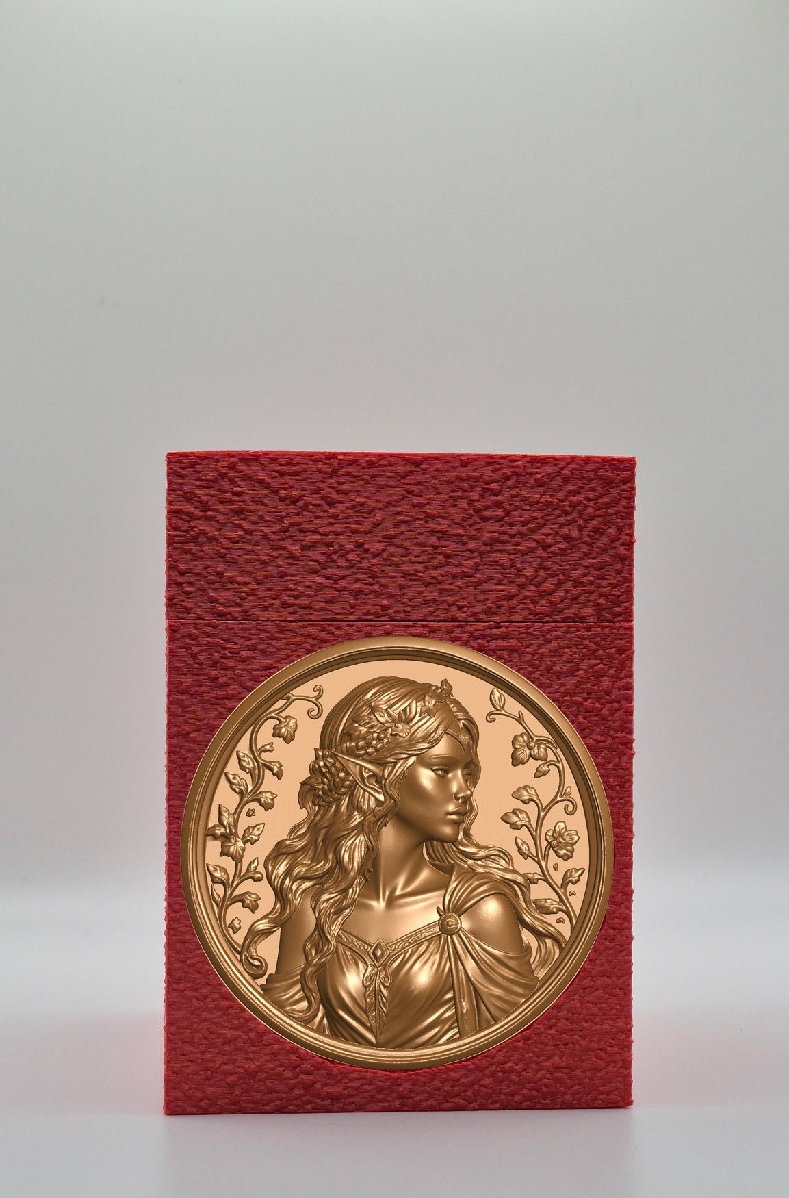 Elf Maiden Card Box — Red