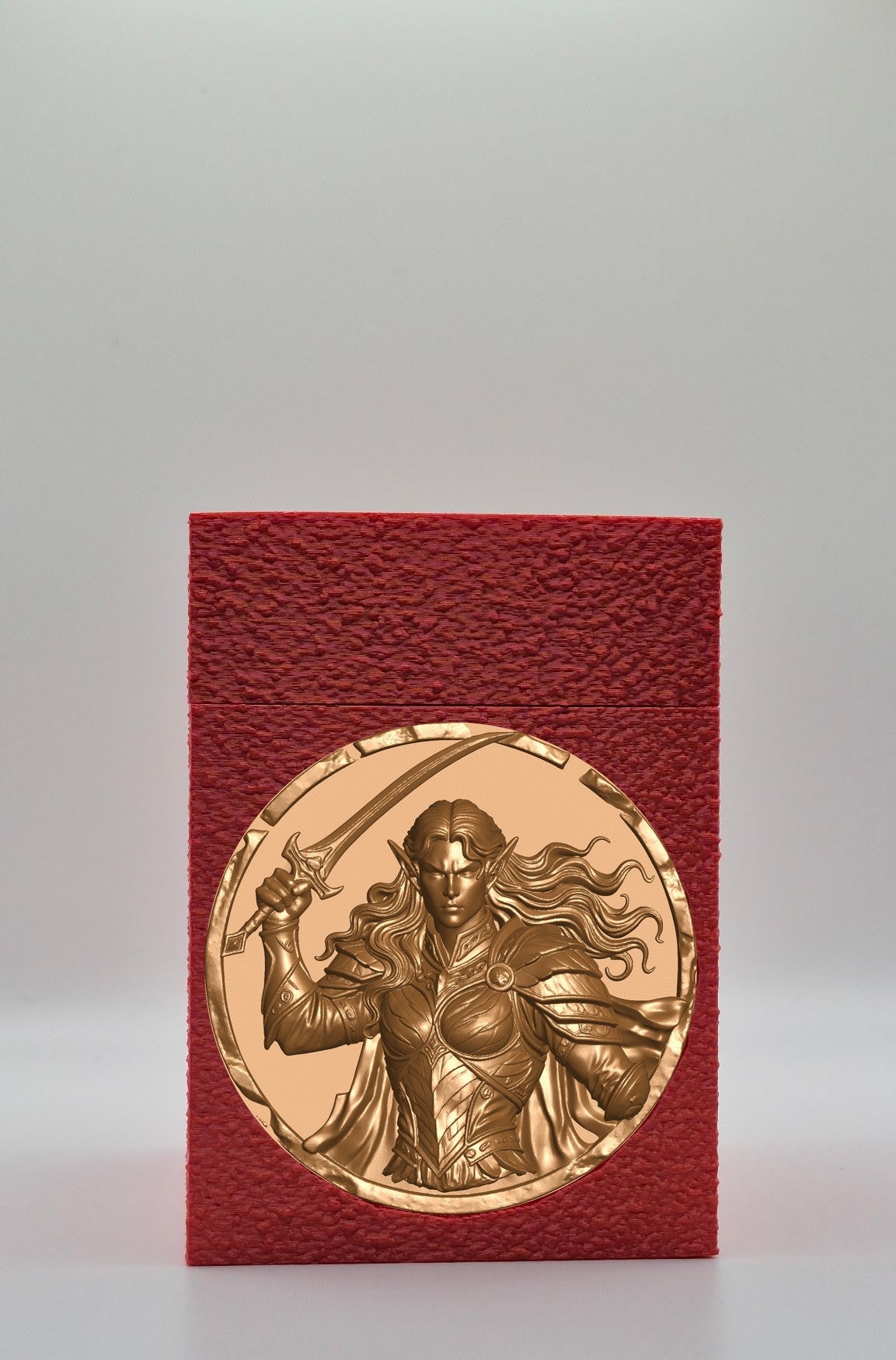 Elvish Warrior Card Box — Red