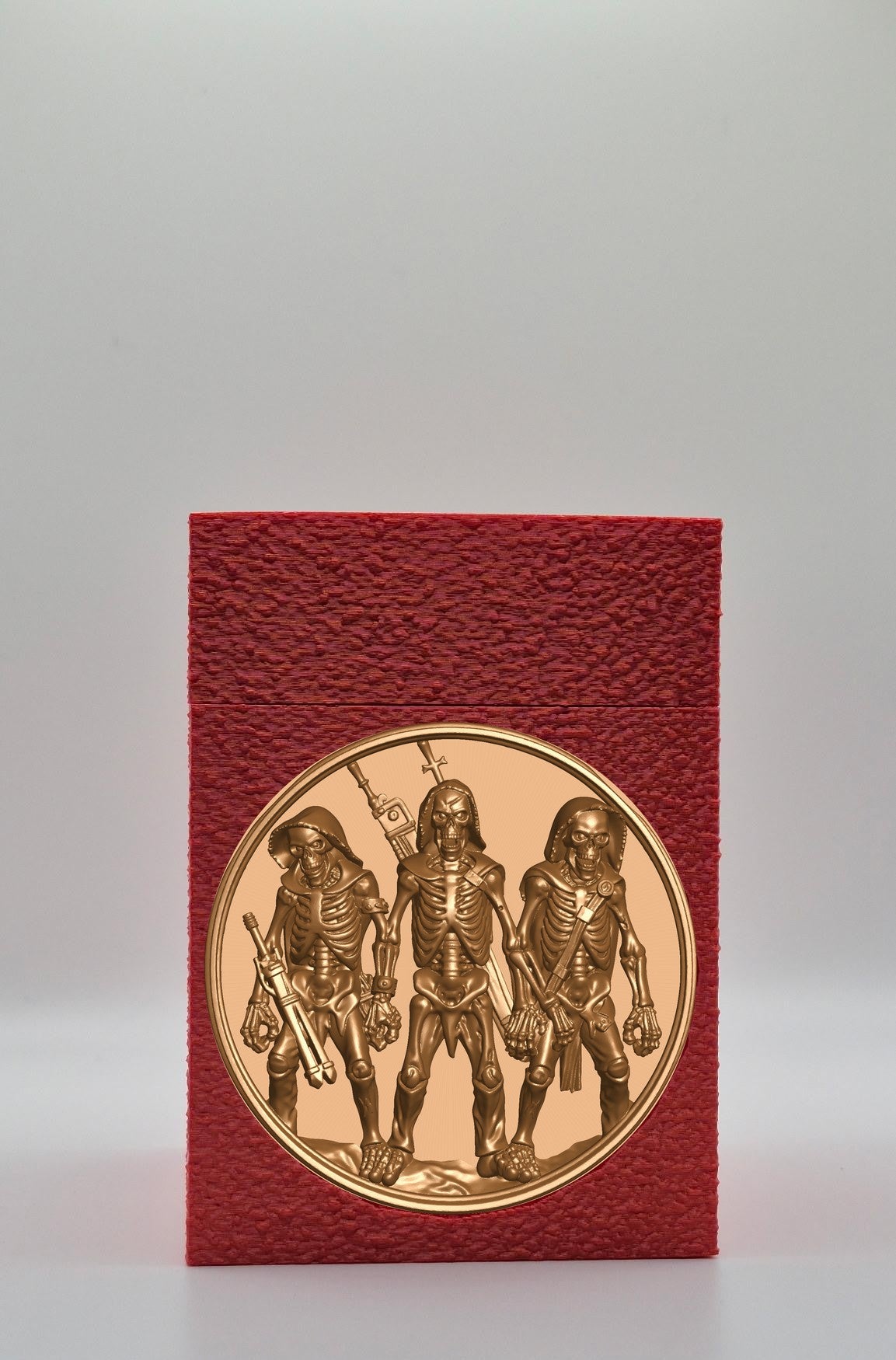 Skeleton Army Card Box — Red