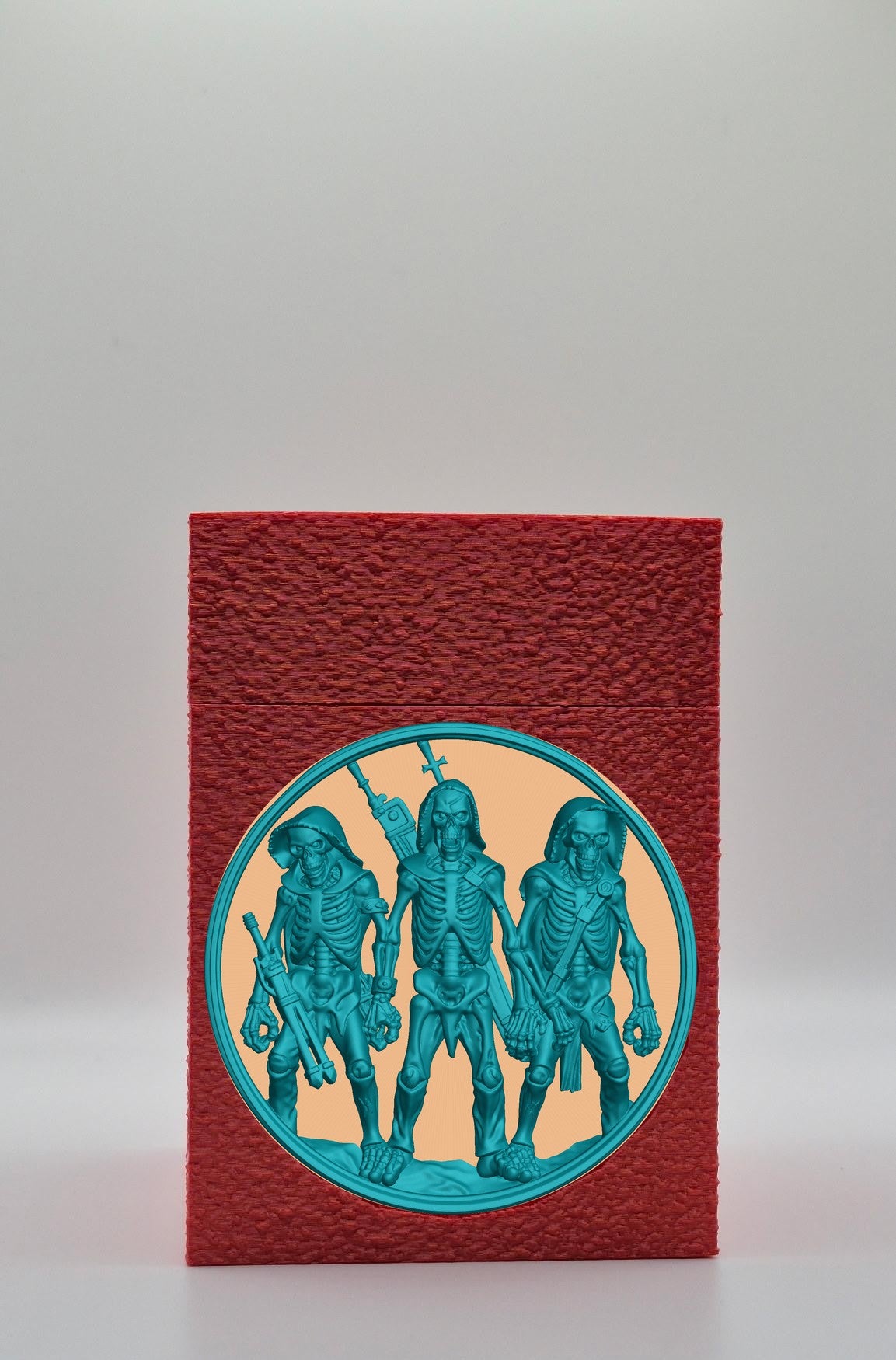 Skeleton Army Card Box — Red