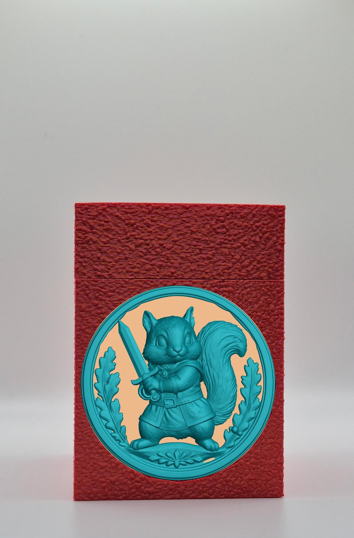 Squirrel Card Box — Red