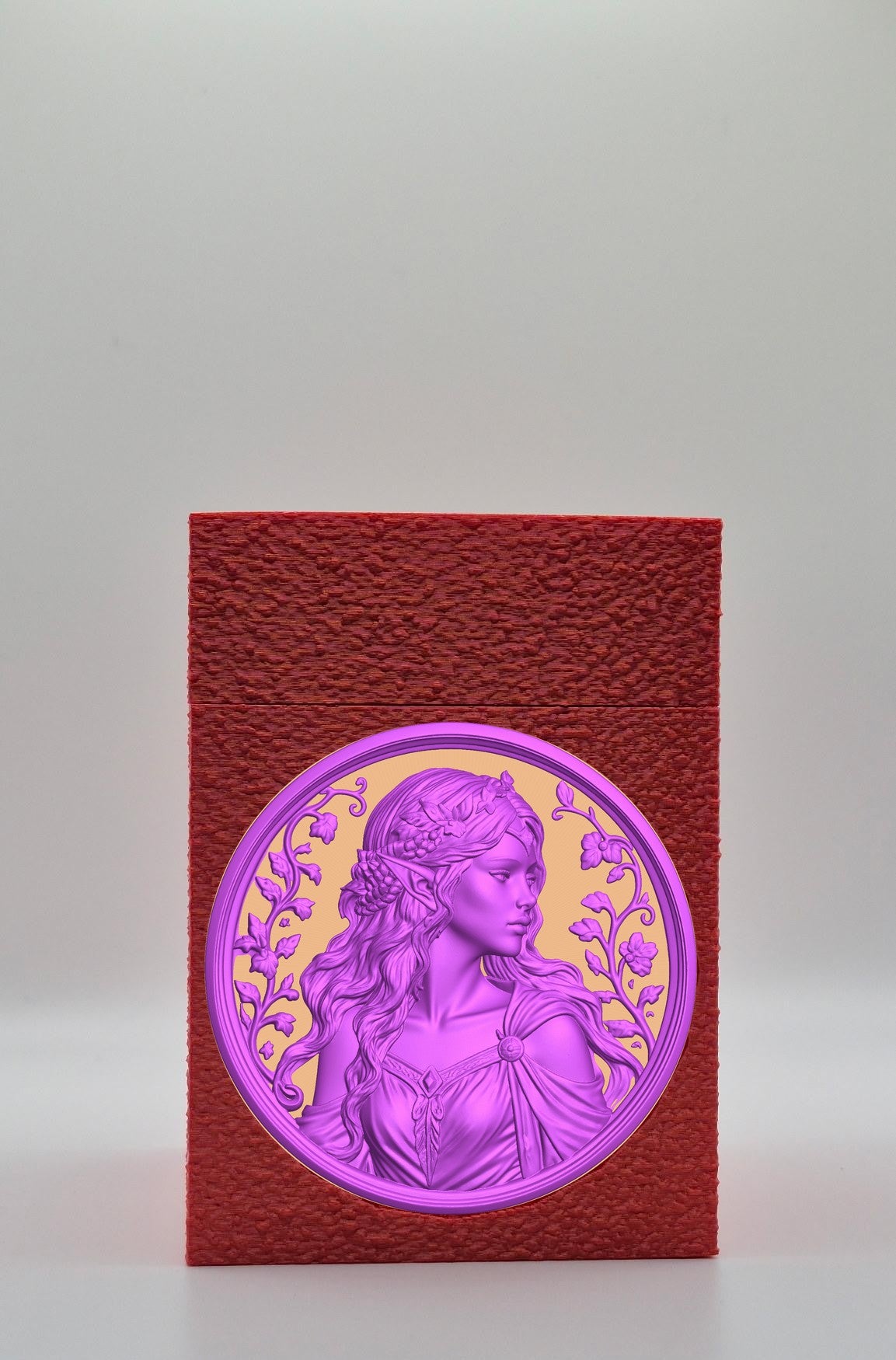 Elf Maiden Card Box — Red