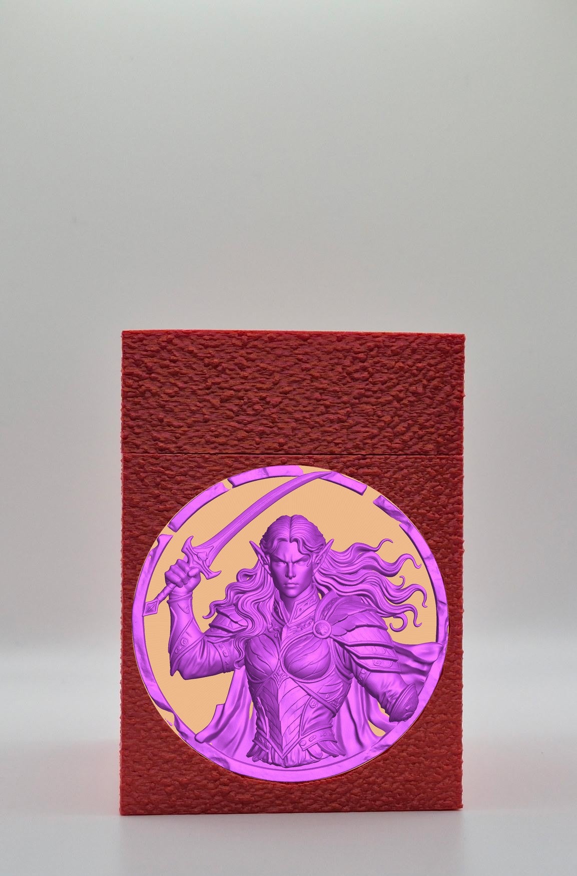 Elvish Warrior Card Box — Red