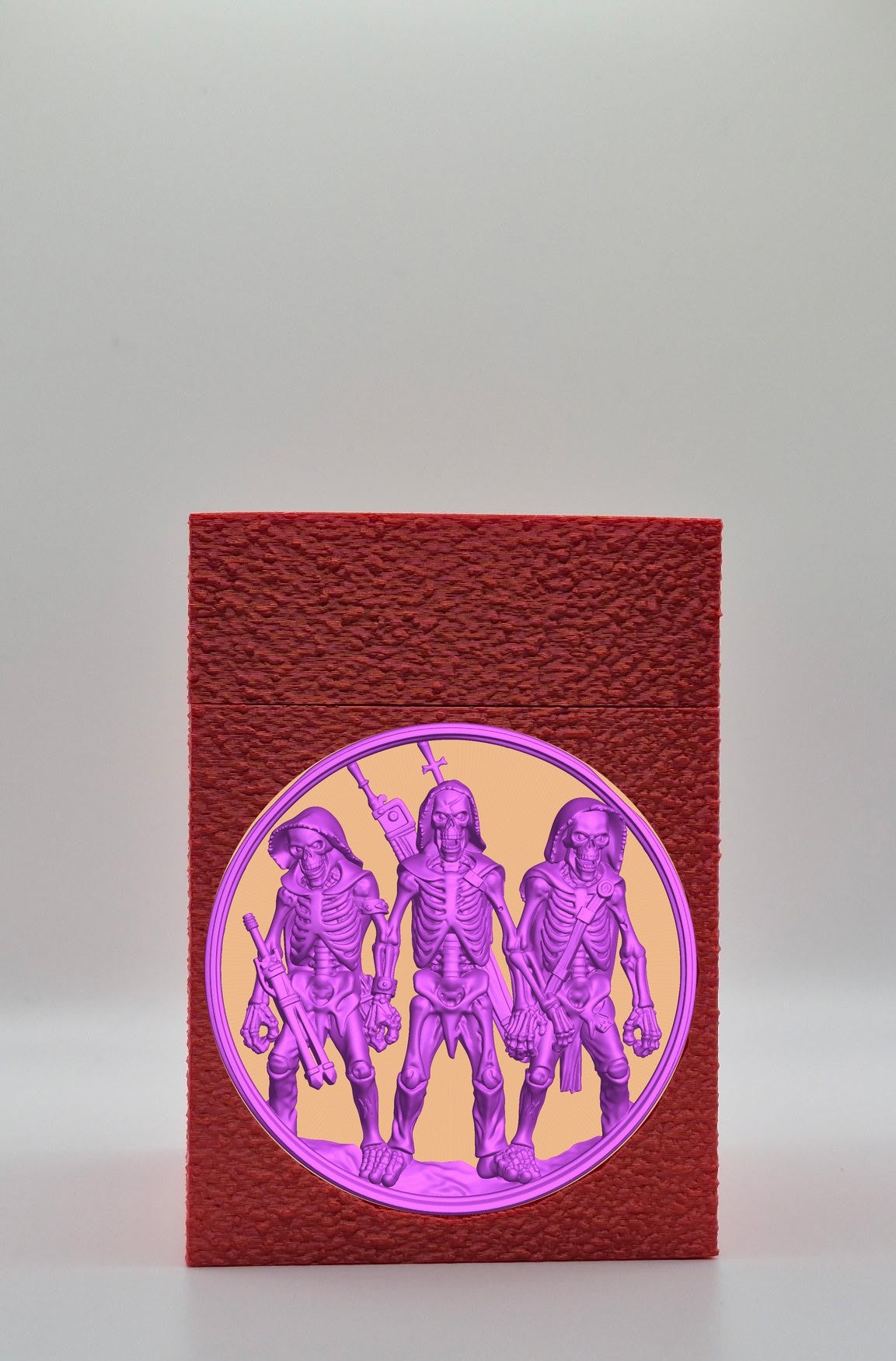 Skeleton Army Card Box — Red