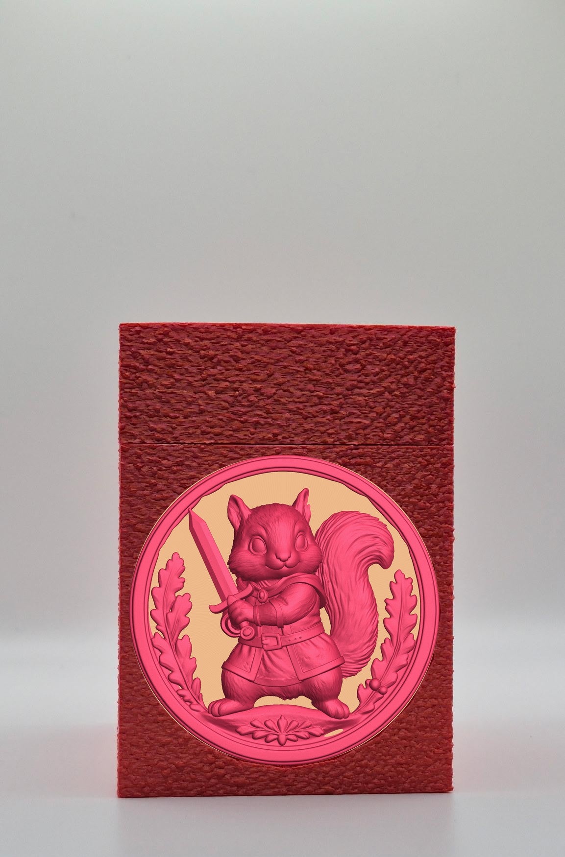 Squirrel Card Box — Red