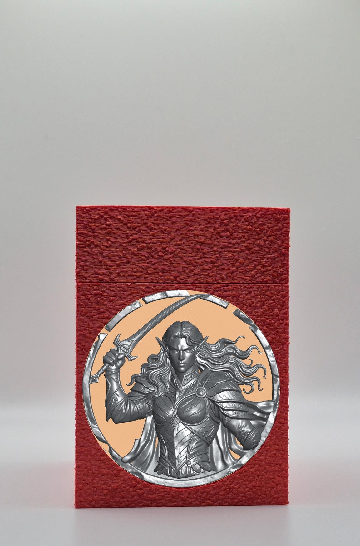 Elvish Warrior Card Box — Red