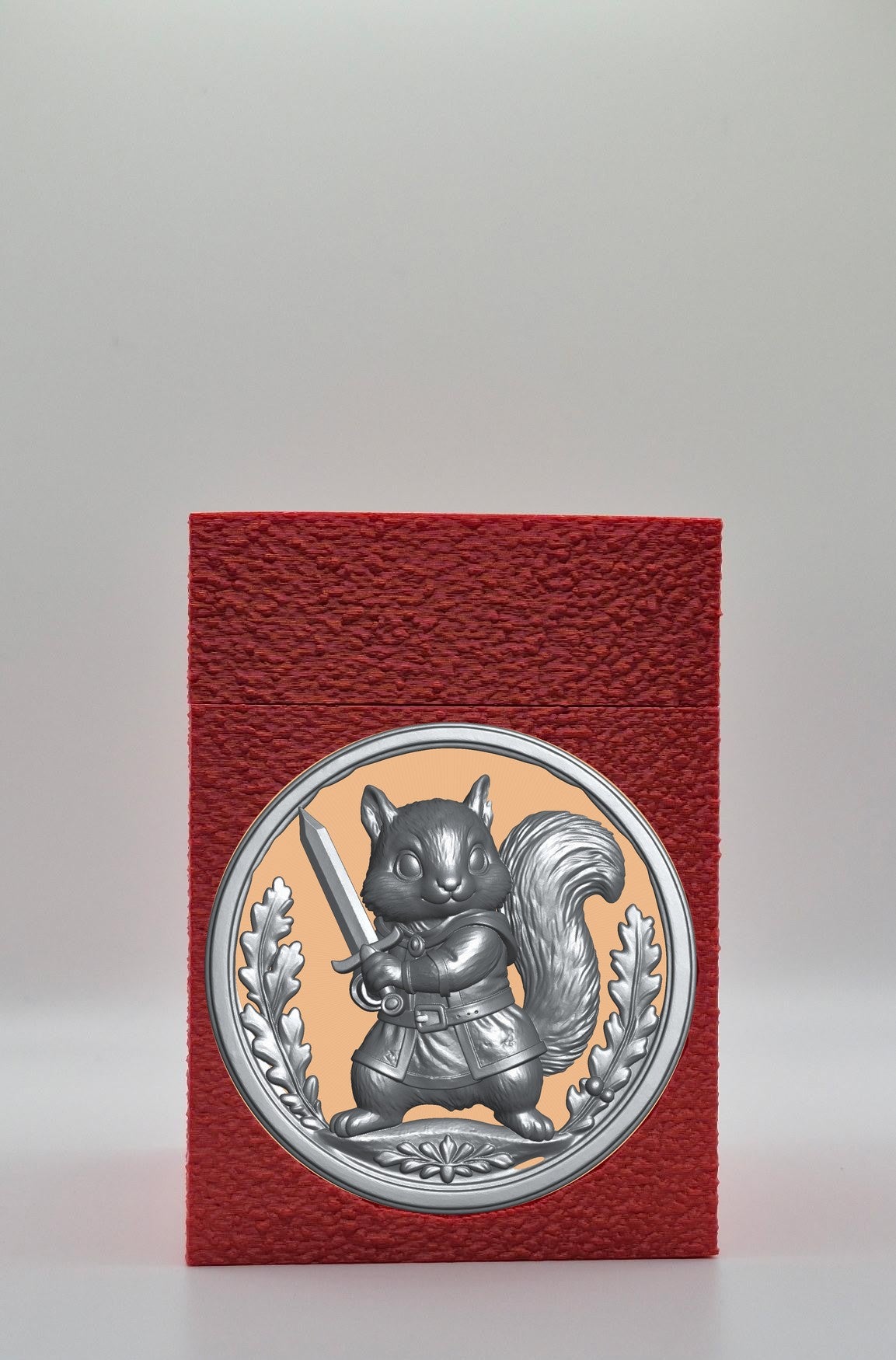 Squirrel Card Box — Red