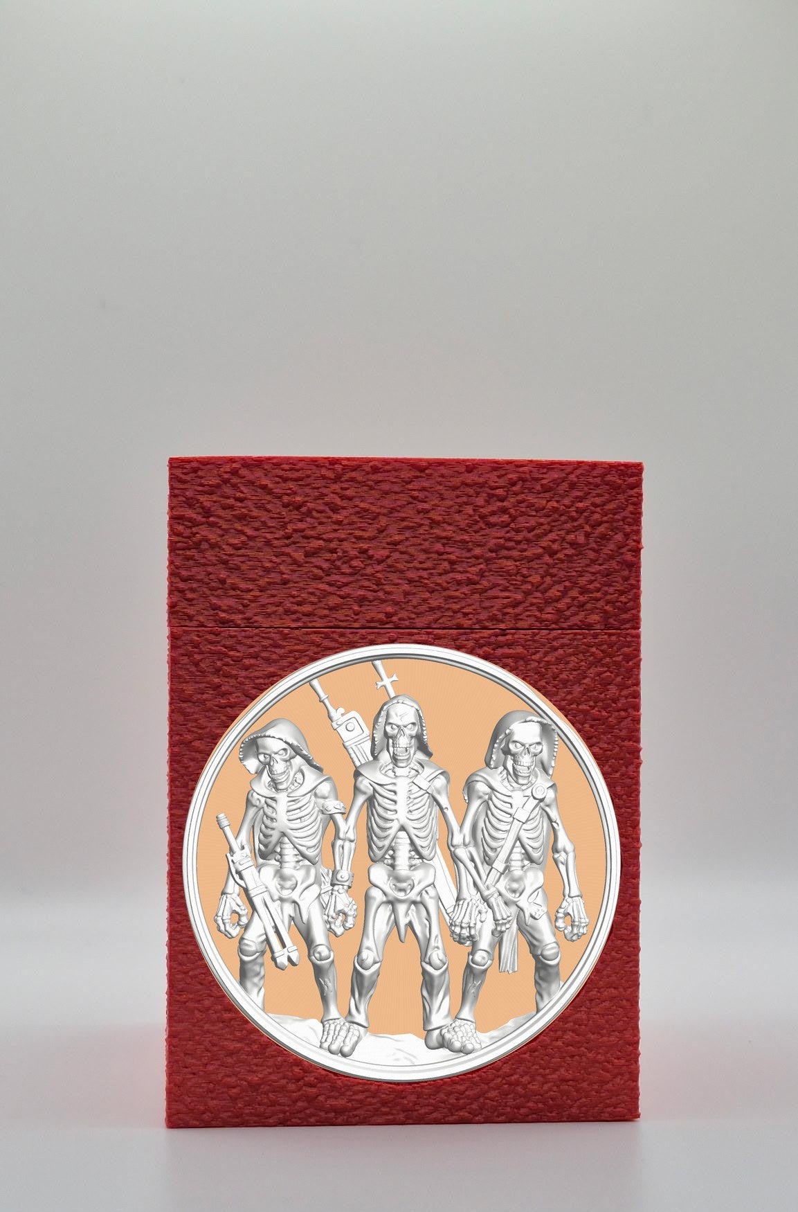Skeleton Army Card Box — Red
