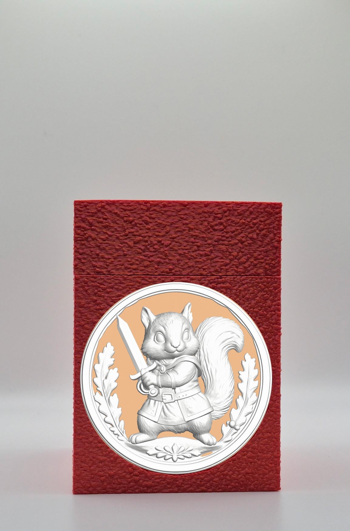 Squirrel Card Box — Red