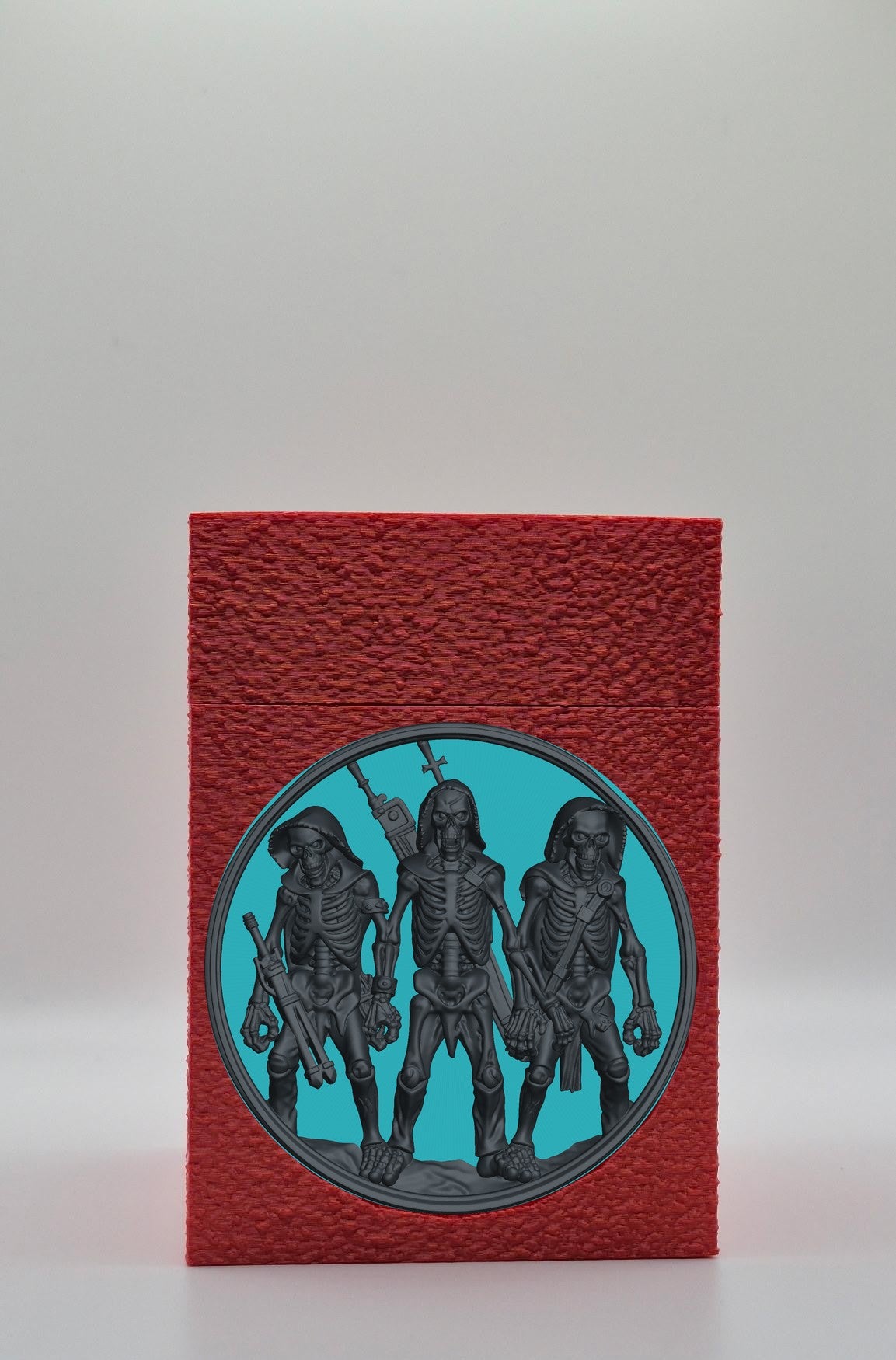 Skeleton Army Card Box — Red