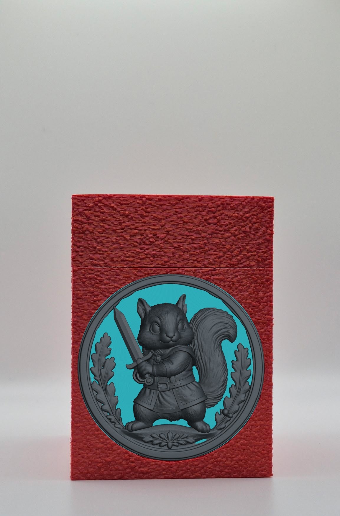 Squirrel Card Box — Red