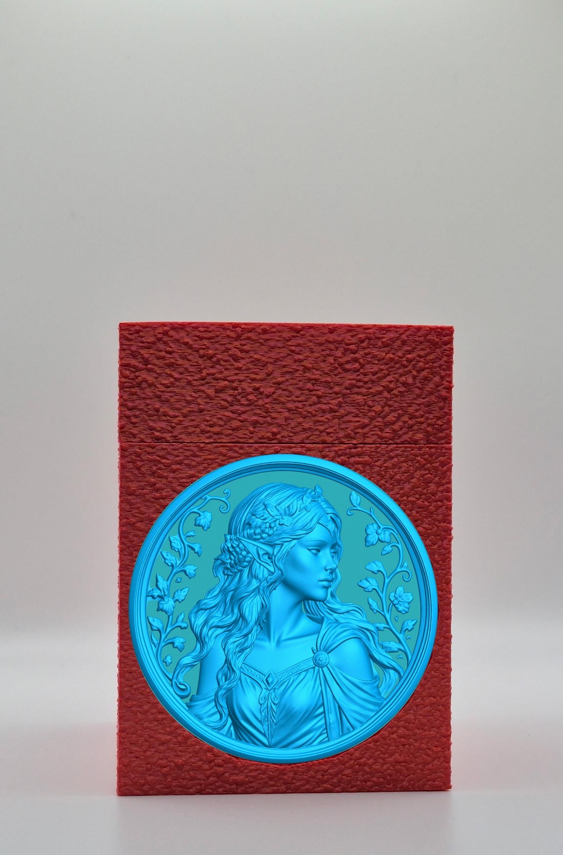 Elf Maiden Card Box — Red