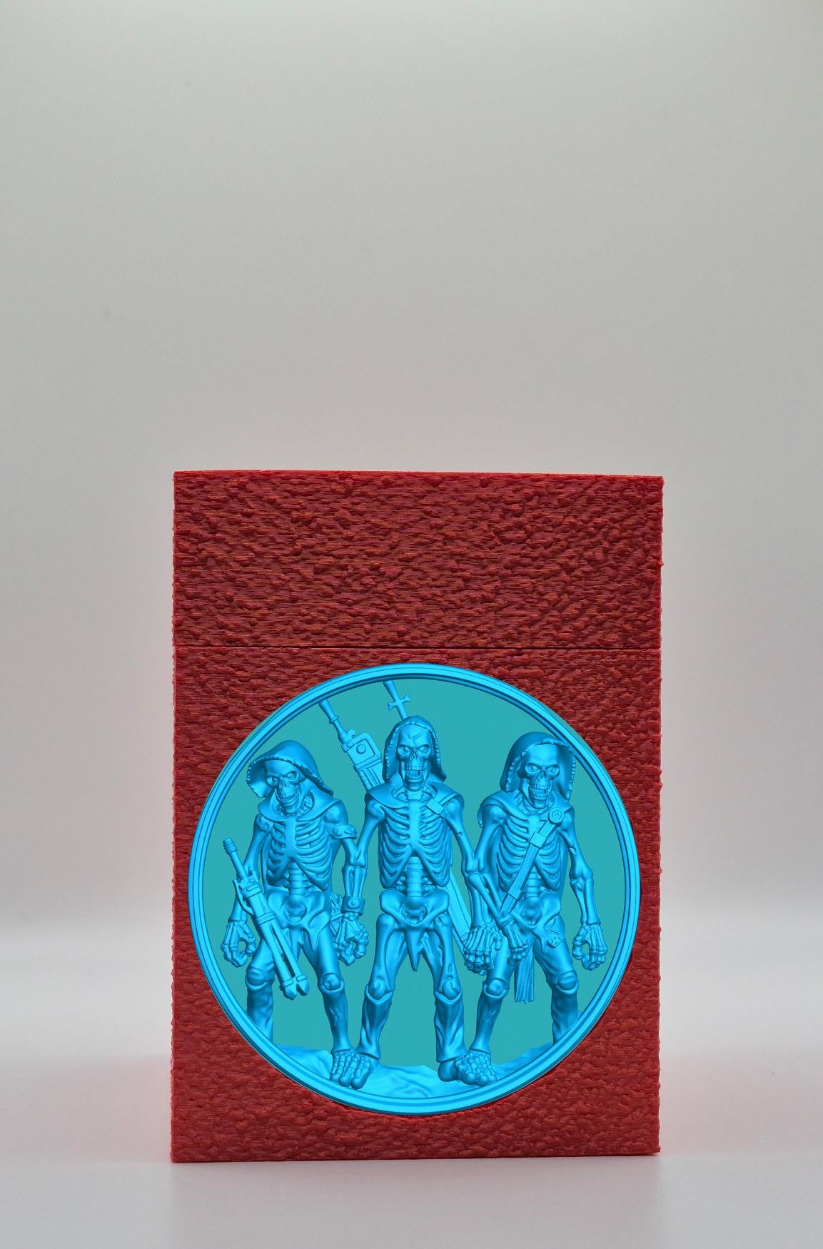 Skeleton Army Card Box — Red