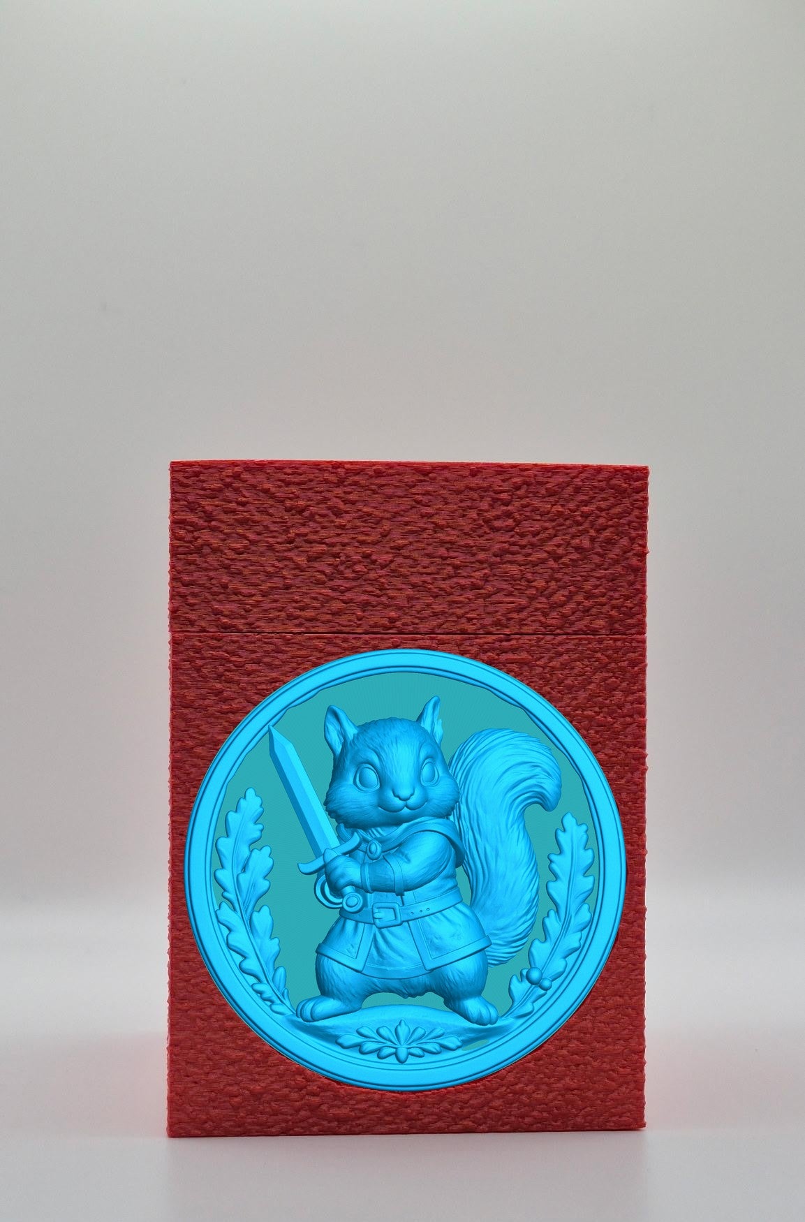 Squirrel Card Box — Red