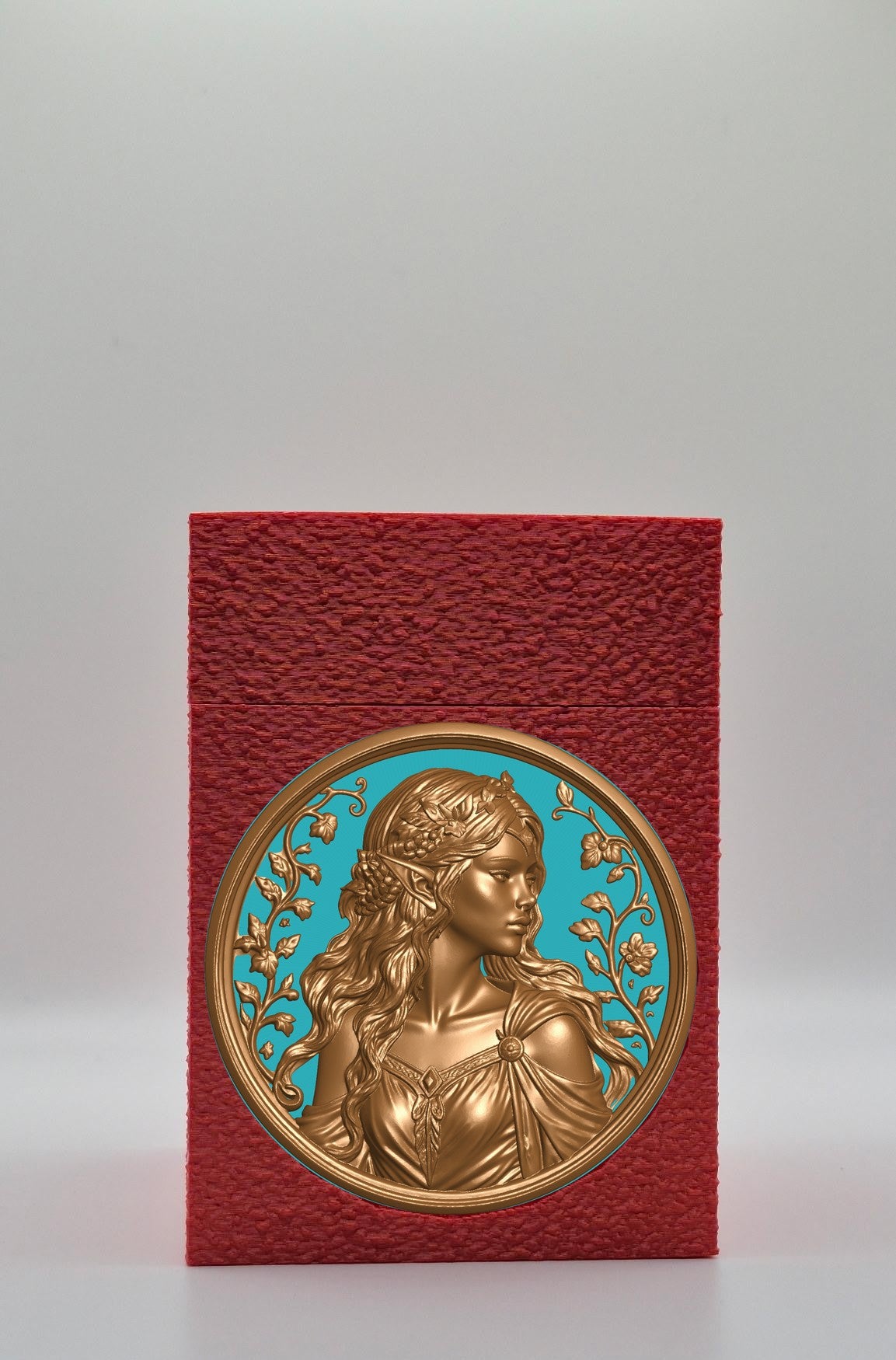 Elf Maiden Card Box — Red