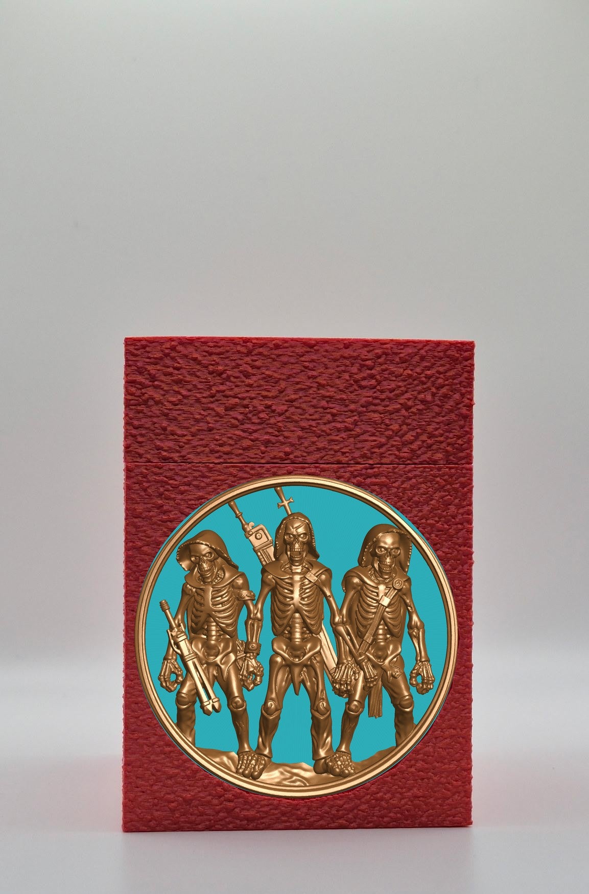 Skeleton Army Card Box — Red