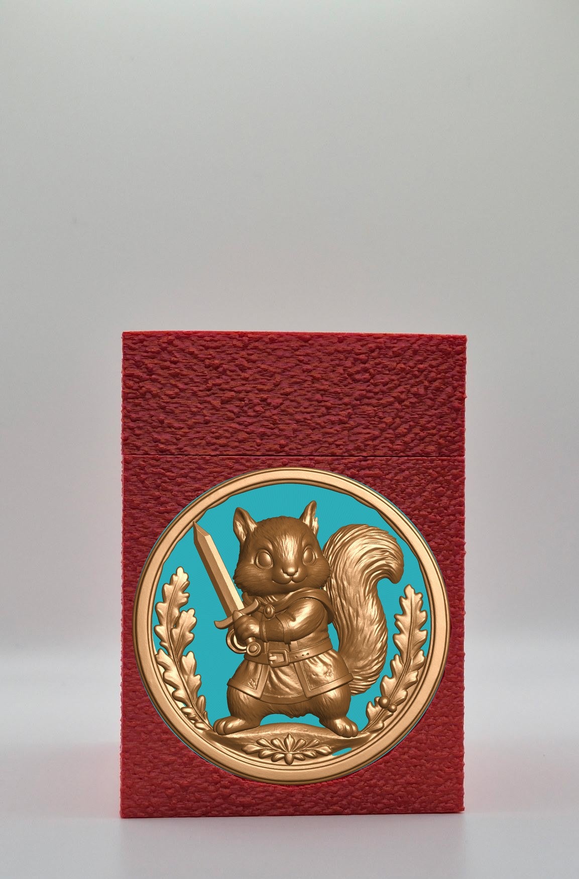 Squirrel Card Box — Red