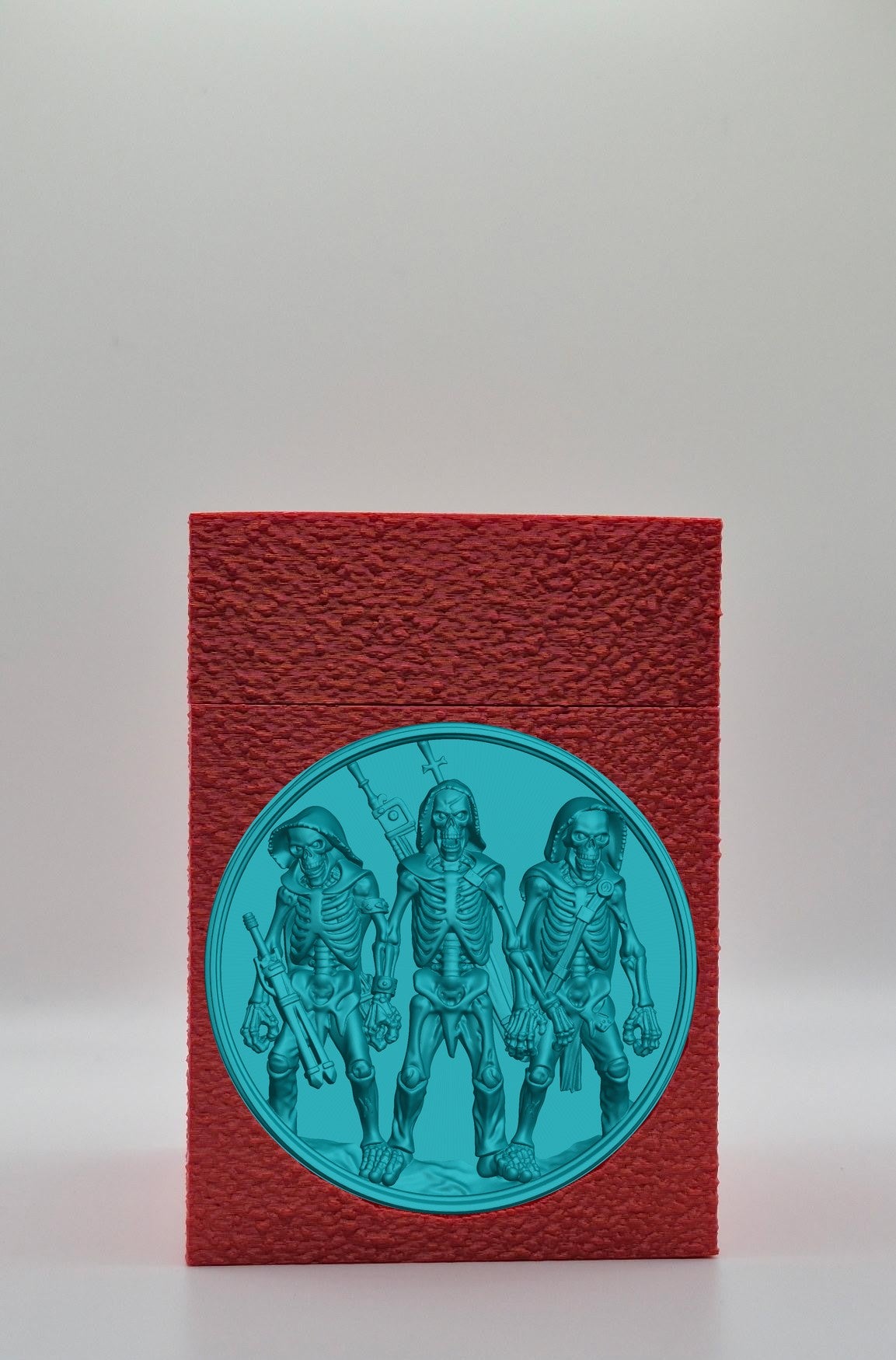 Skeleton Army Card Box — Red