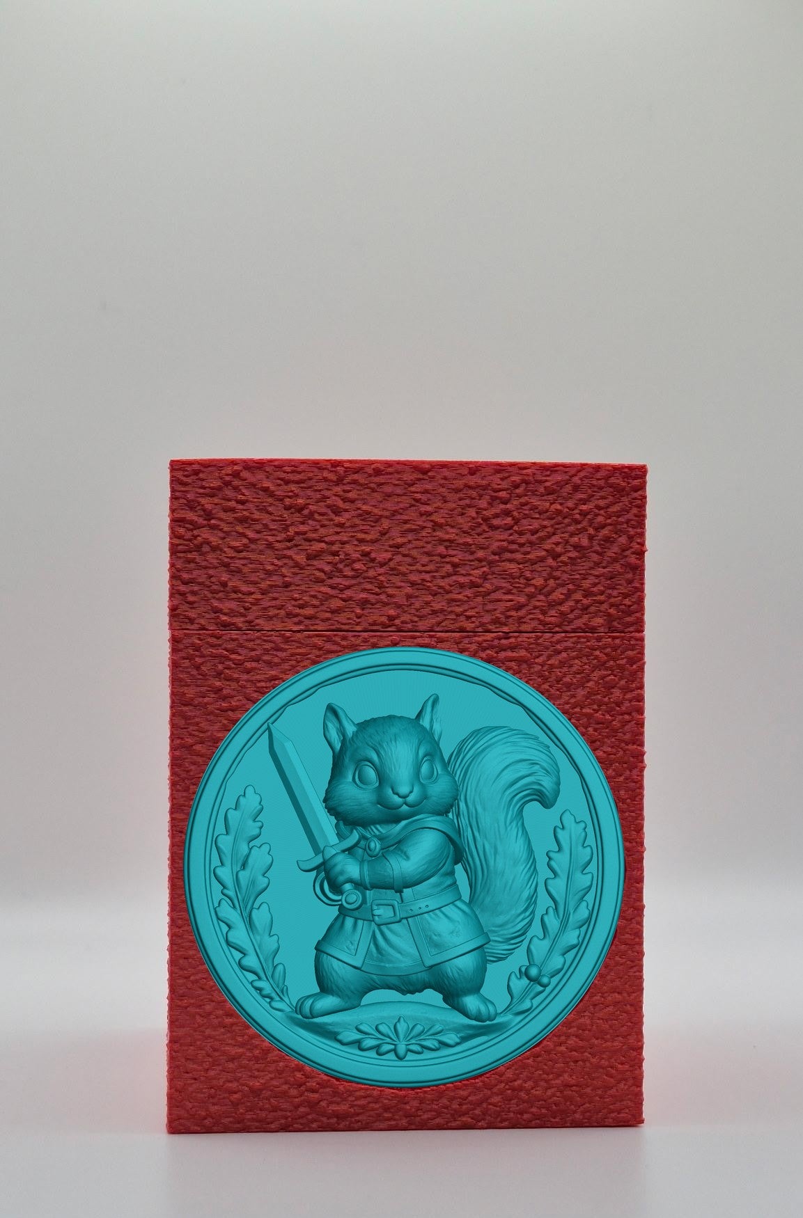 Squirrel Card Box — Red