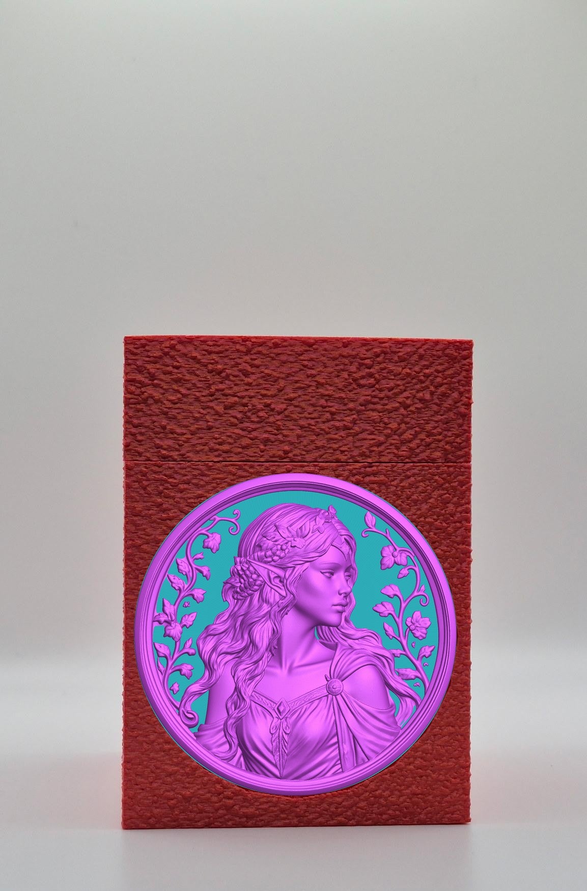 Elf Maiden Card Box — Red