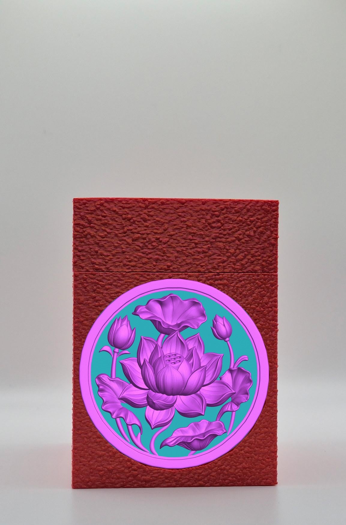 Lotus Card Box — Red