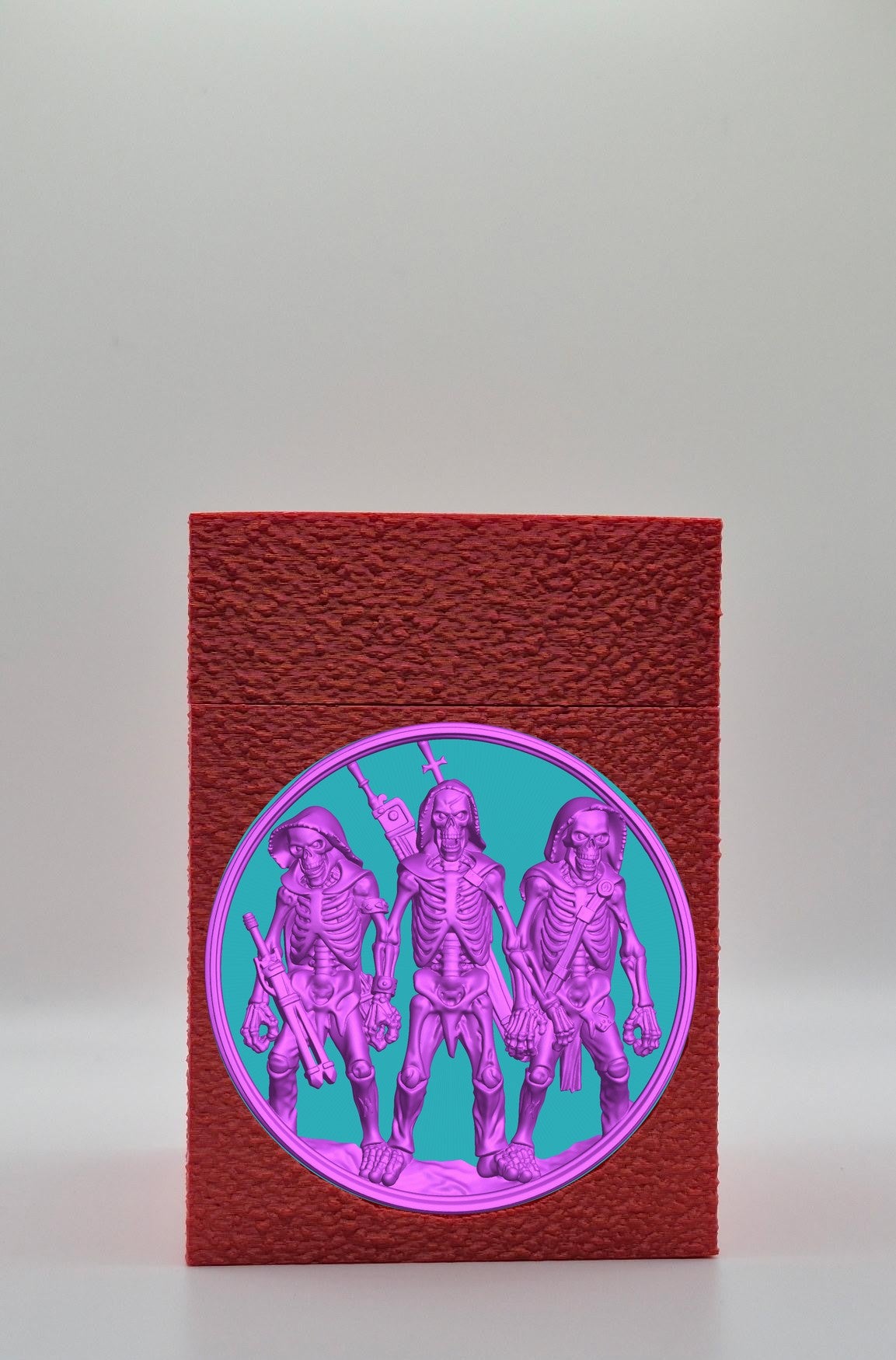 Skeleton Army Card Box — Red