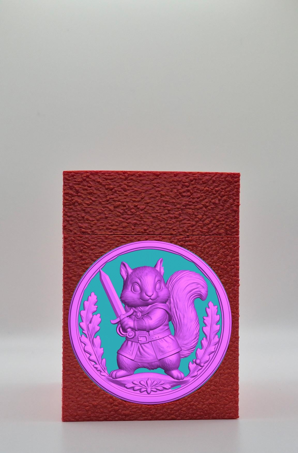 Squirrel Card Box — Red