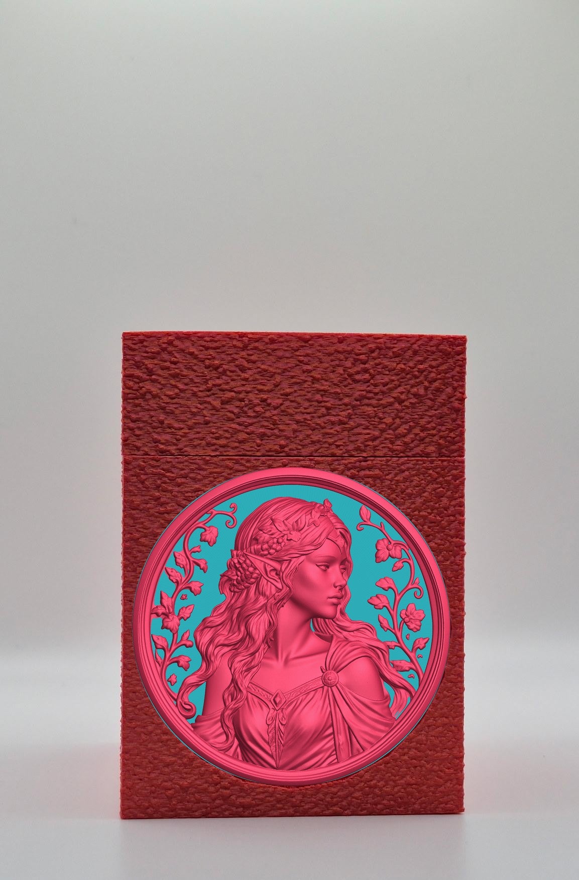 Elf Maiden Card Box — Red