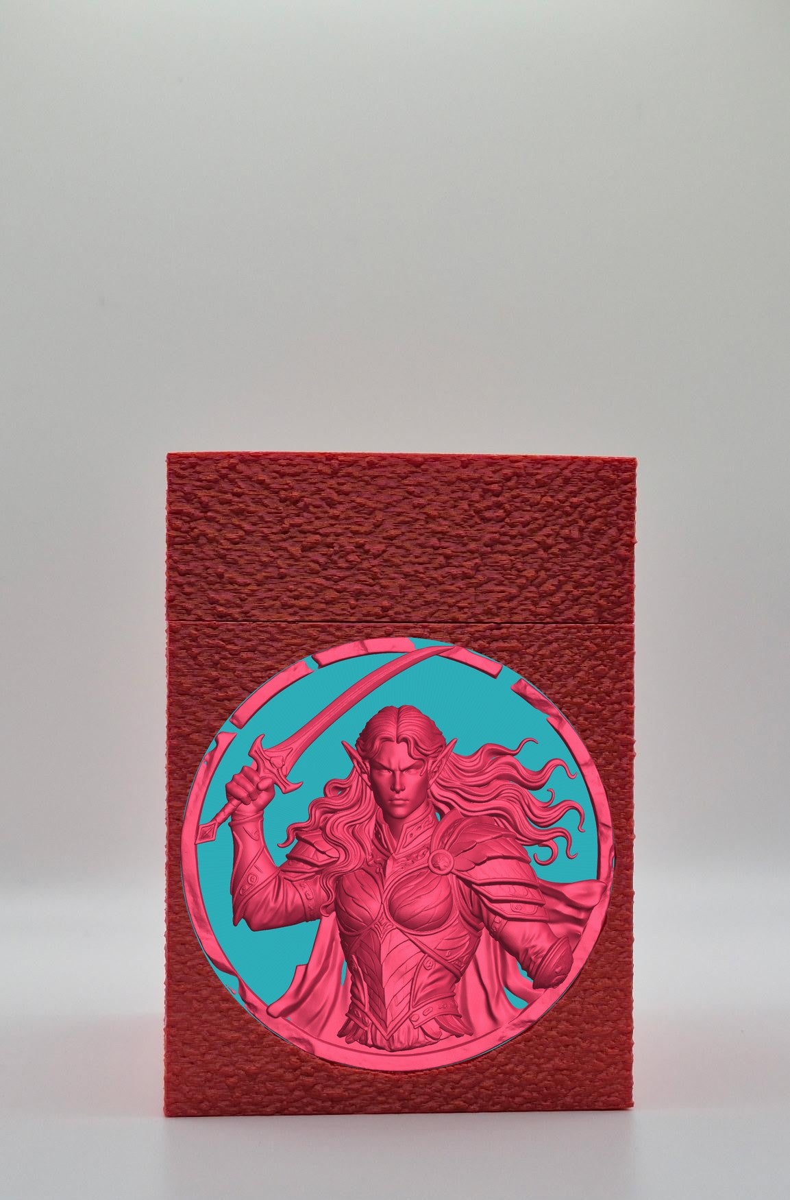 Elvish Warrior Card Box — Red
