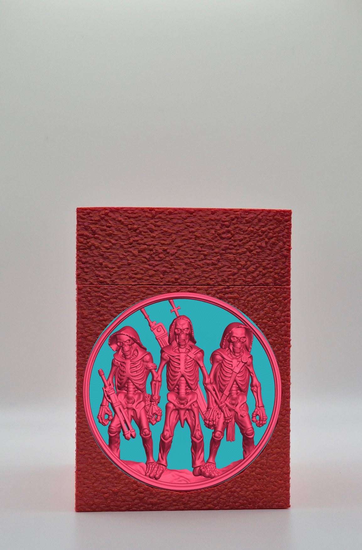 Skeleton Army Card Box — Red