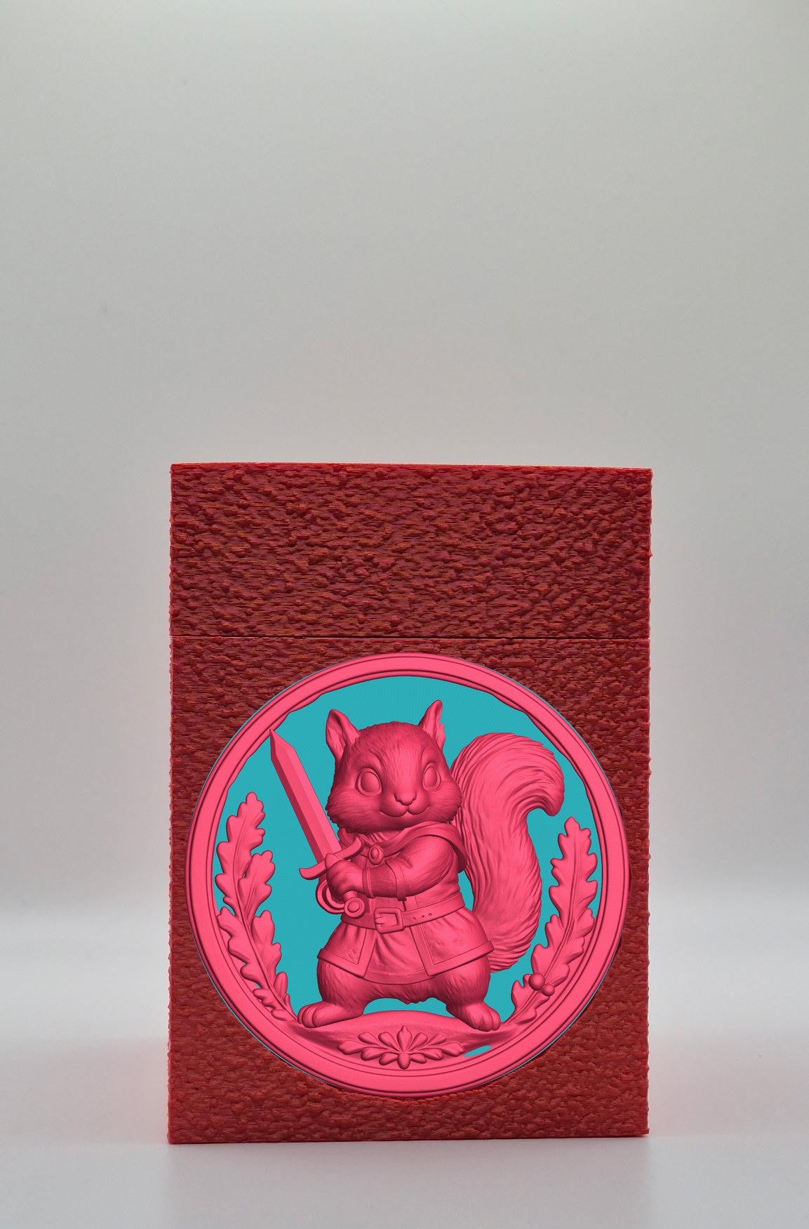 Squirrel Card Box — Red
