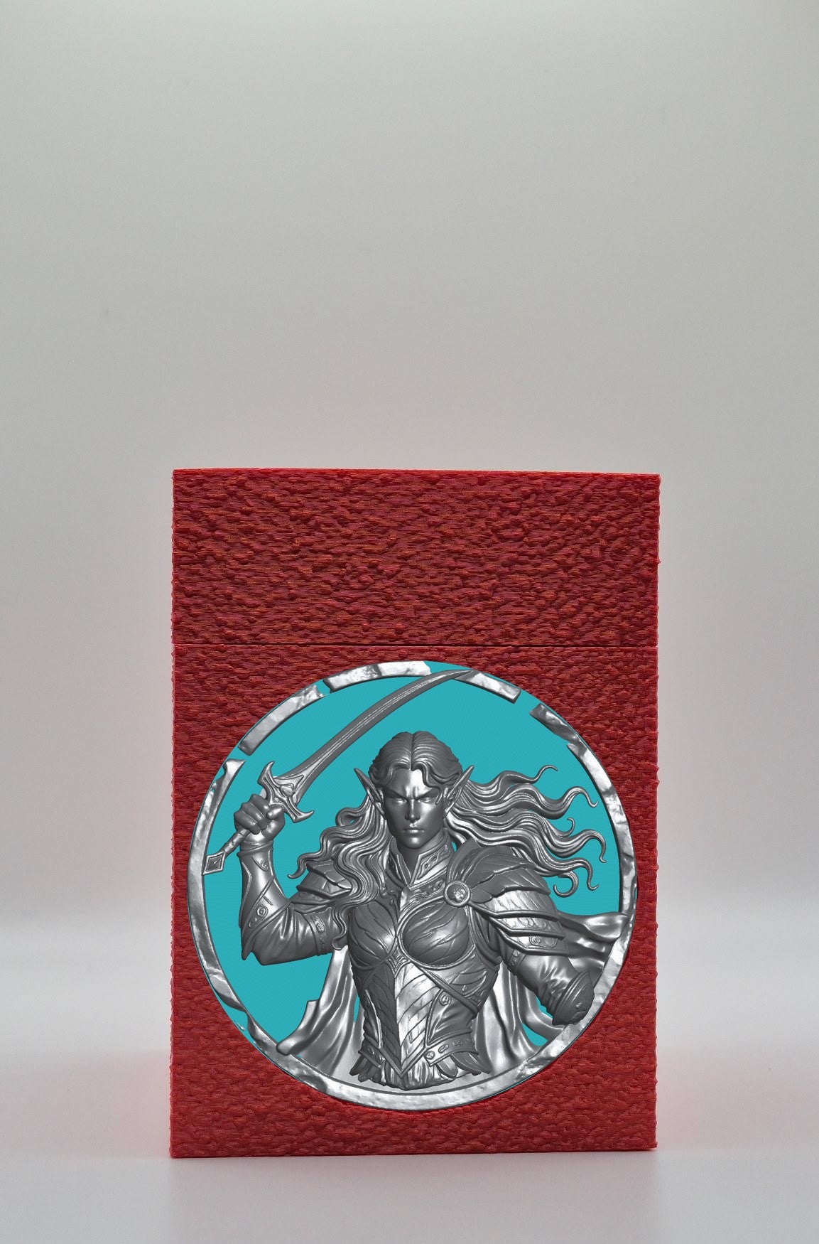 Elvish Warrior Card Box — Red