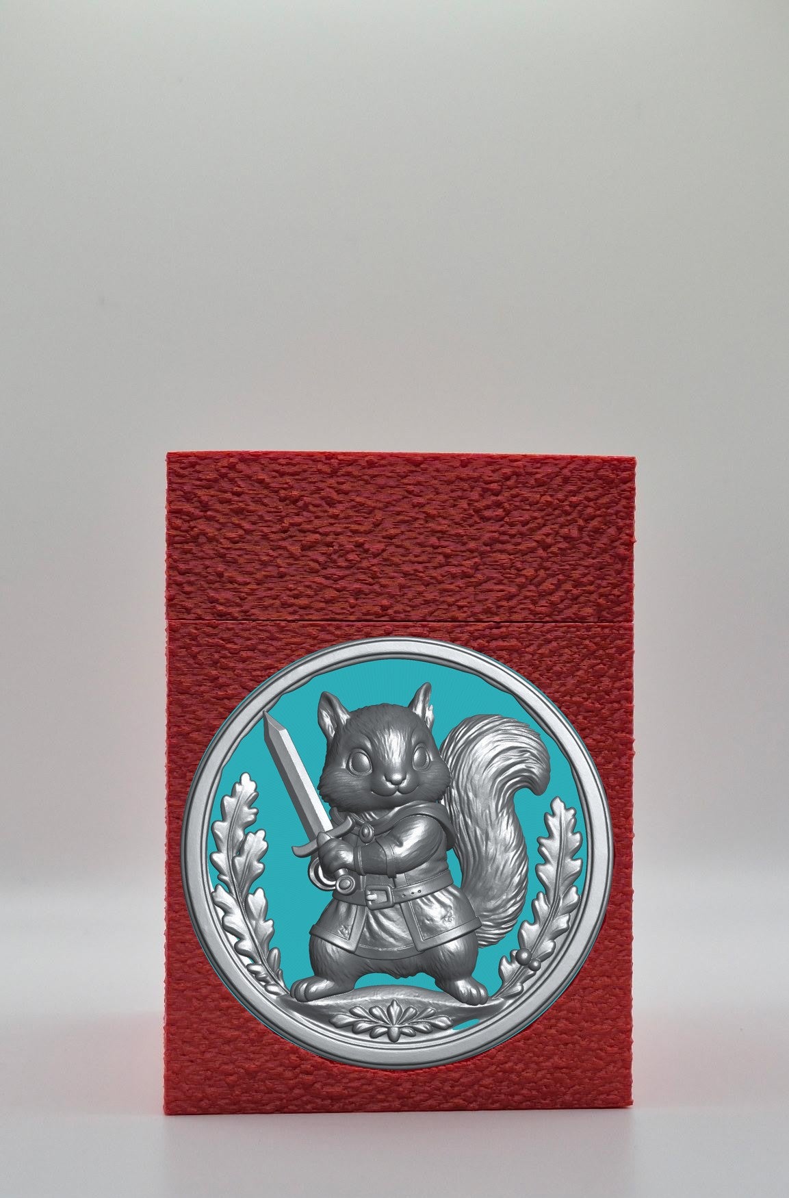 Squirrel Card Box — Red