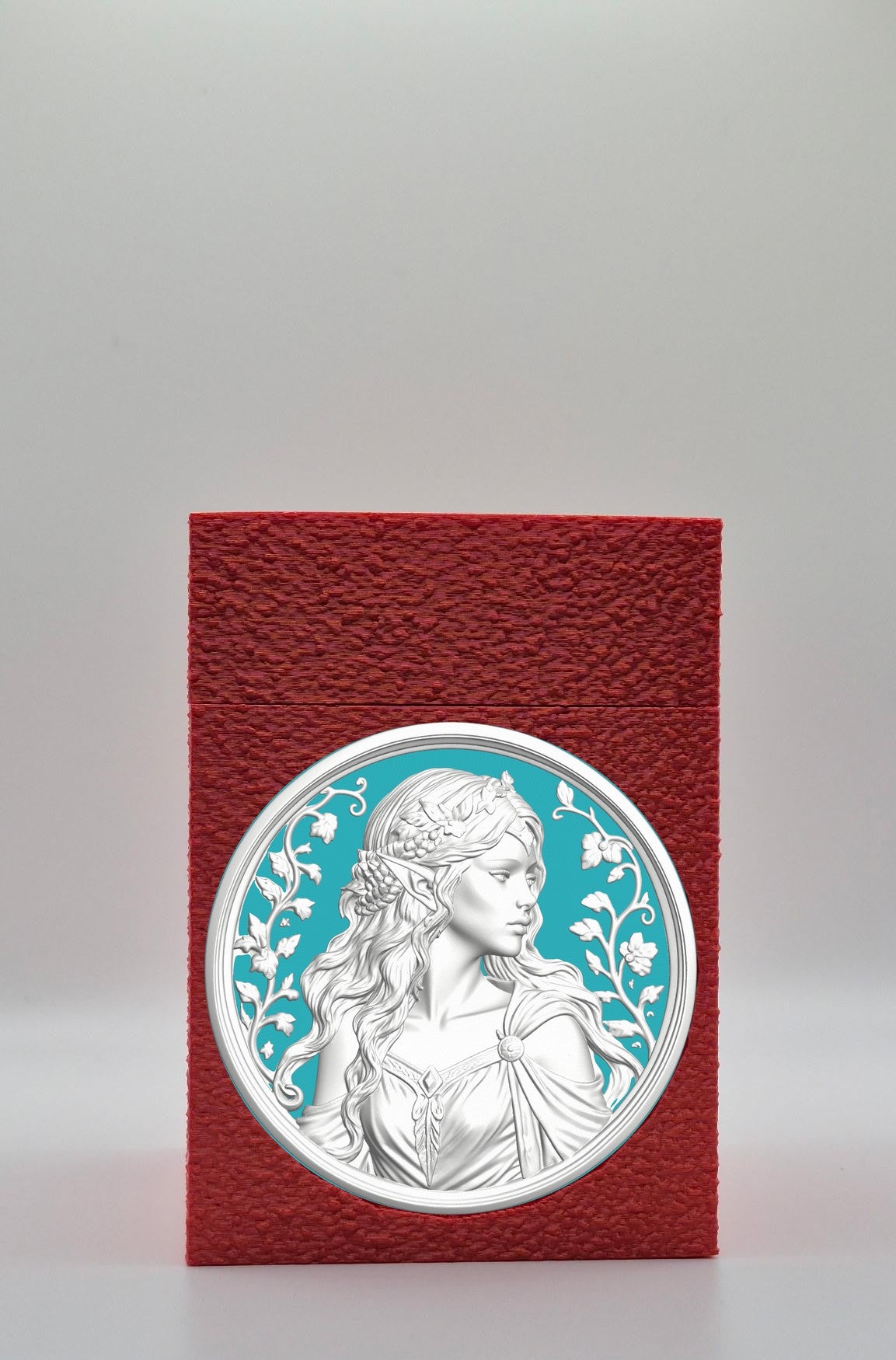 Elf Maiden Card Box — Red