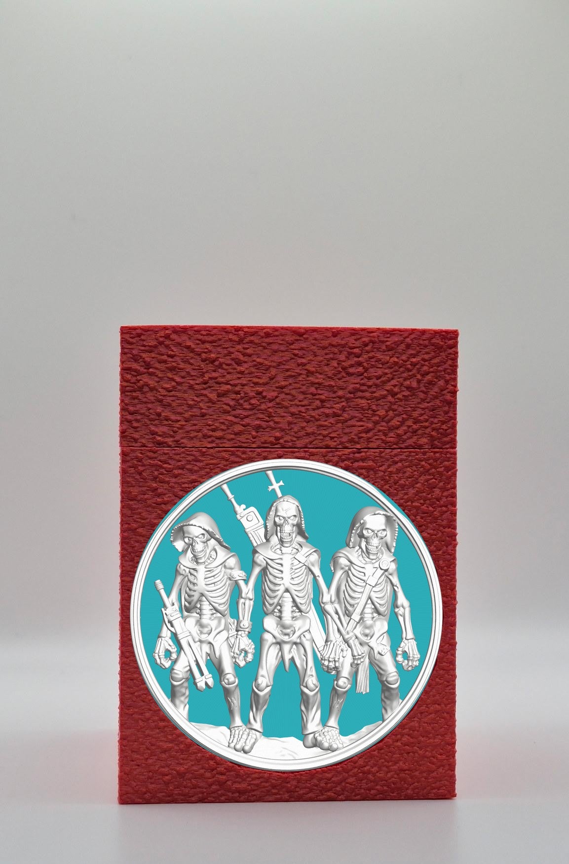 Skeleton Army Card Box — Red