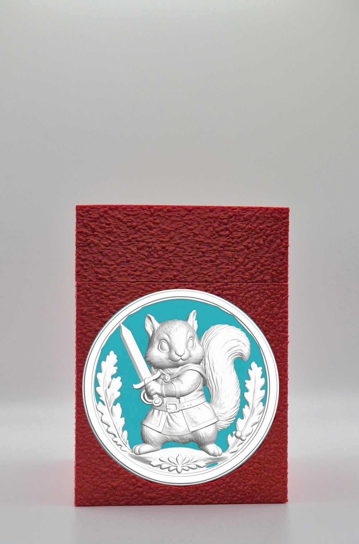 Squirrel Card Box — Red