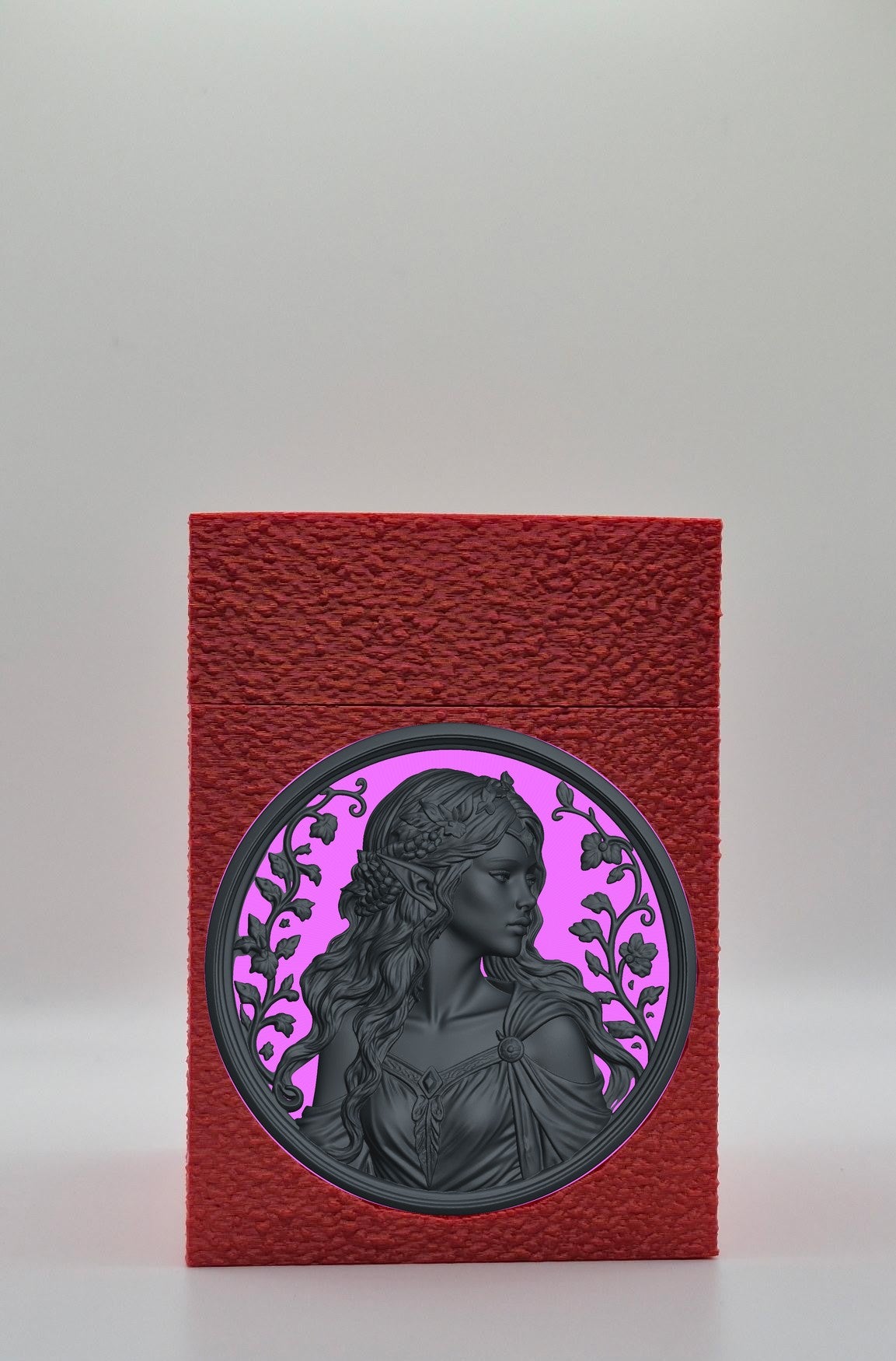 Elf Maiden Card Box — Red
