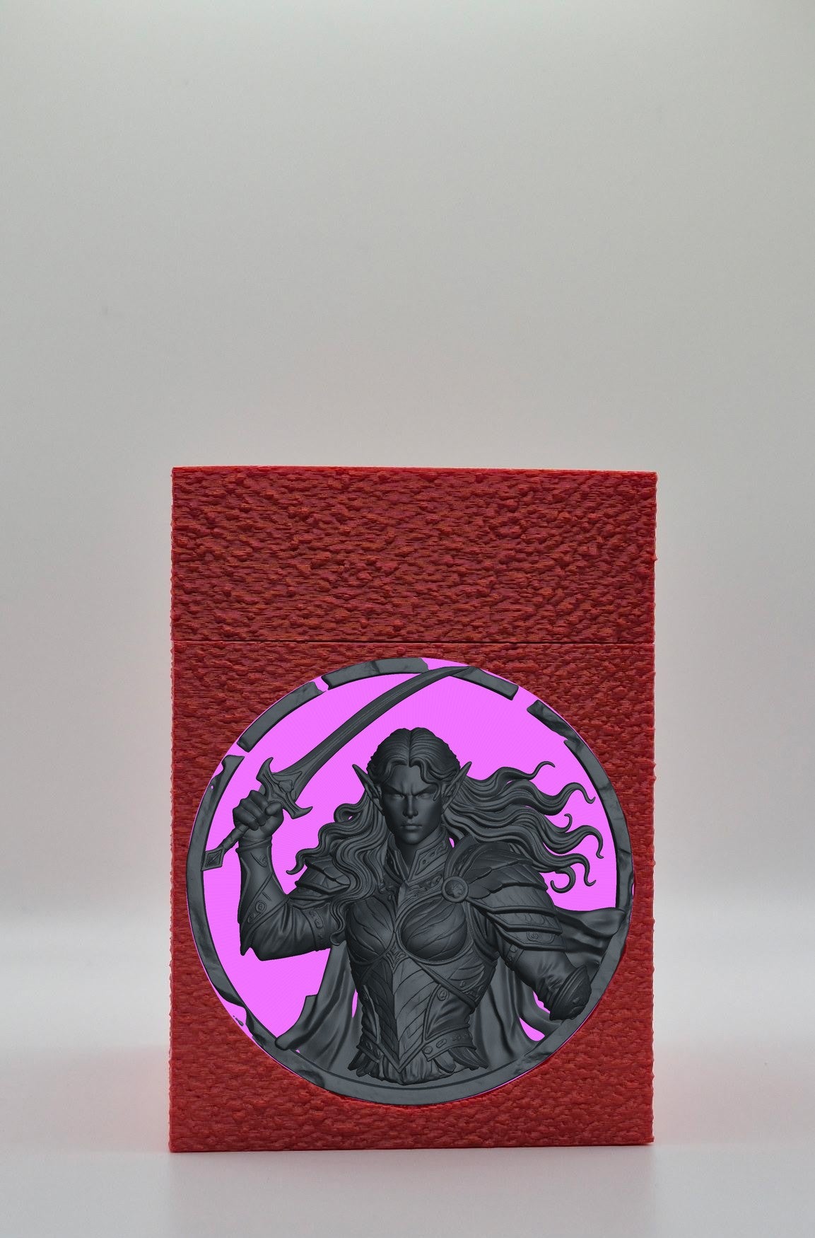 Elvish Warrior Card Box — Red
