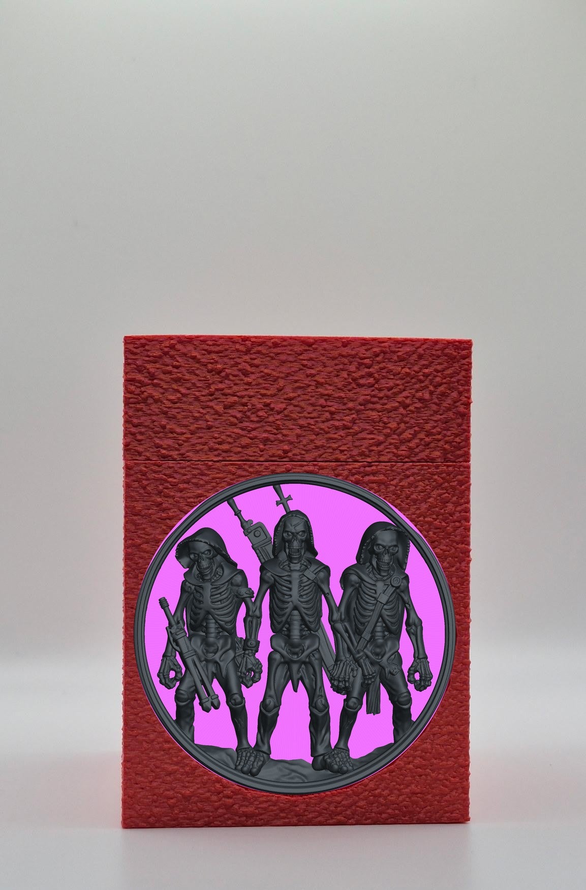 Skeleton Army Card Box — Red