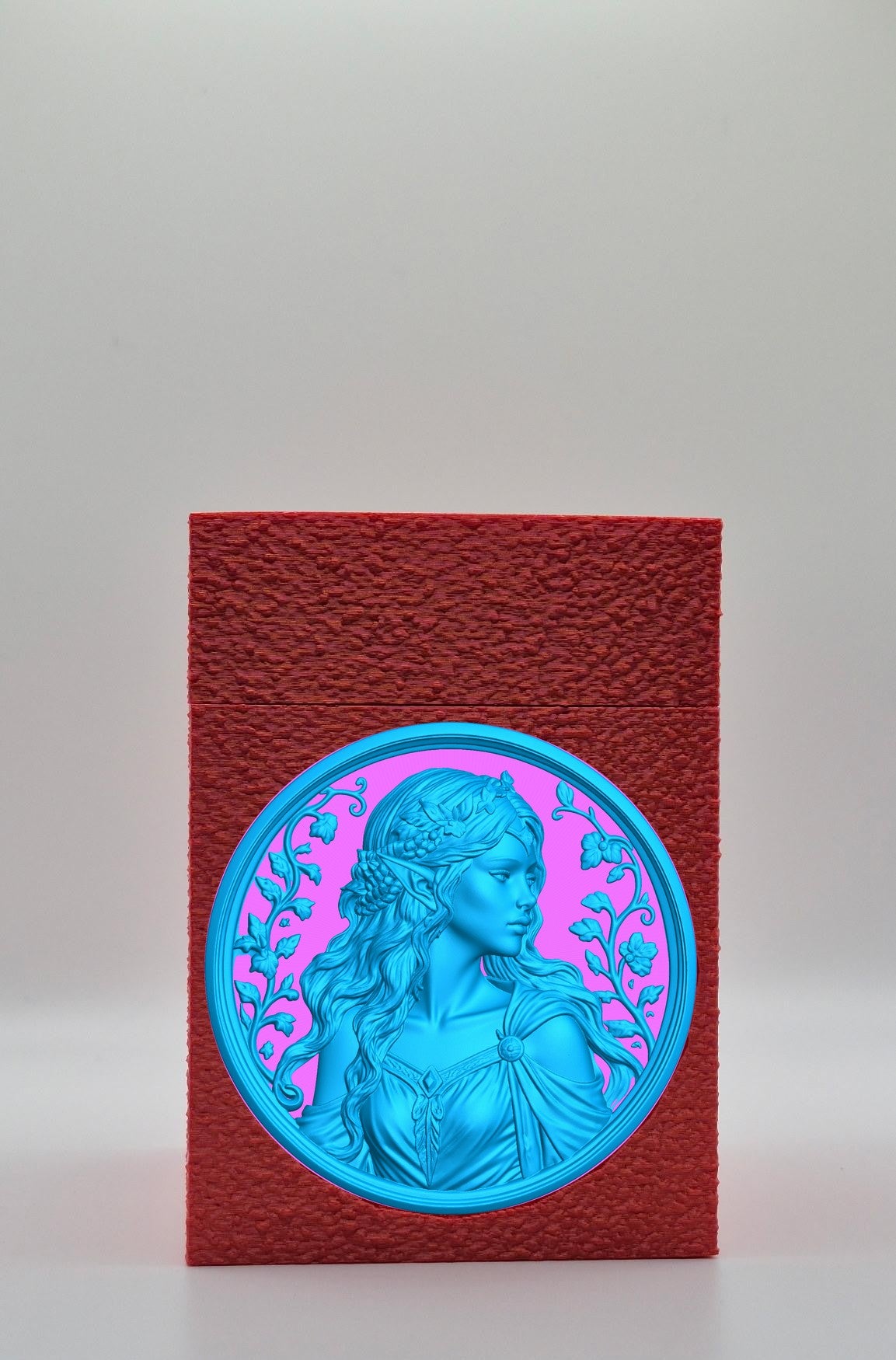 Elf Maiden Card Box — Red