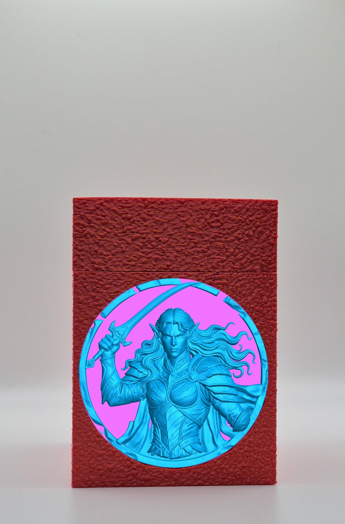 Elvish Warrior Card Box — Red