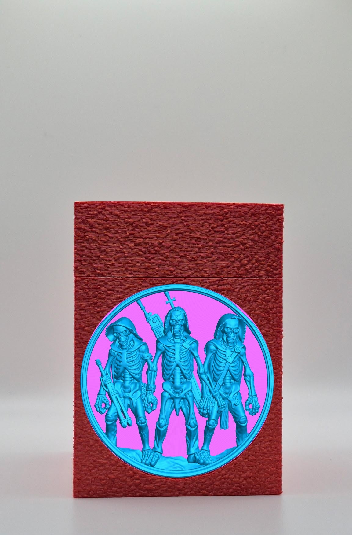 Skeleton Army Card Box — Red