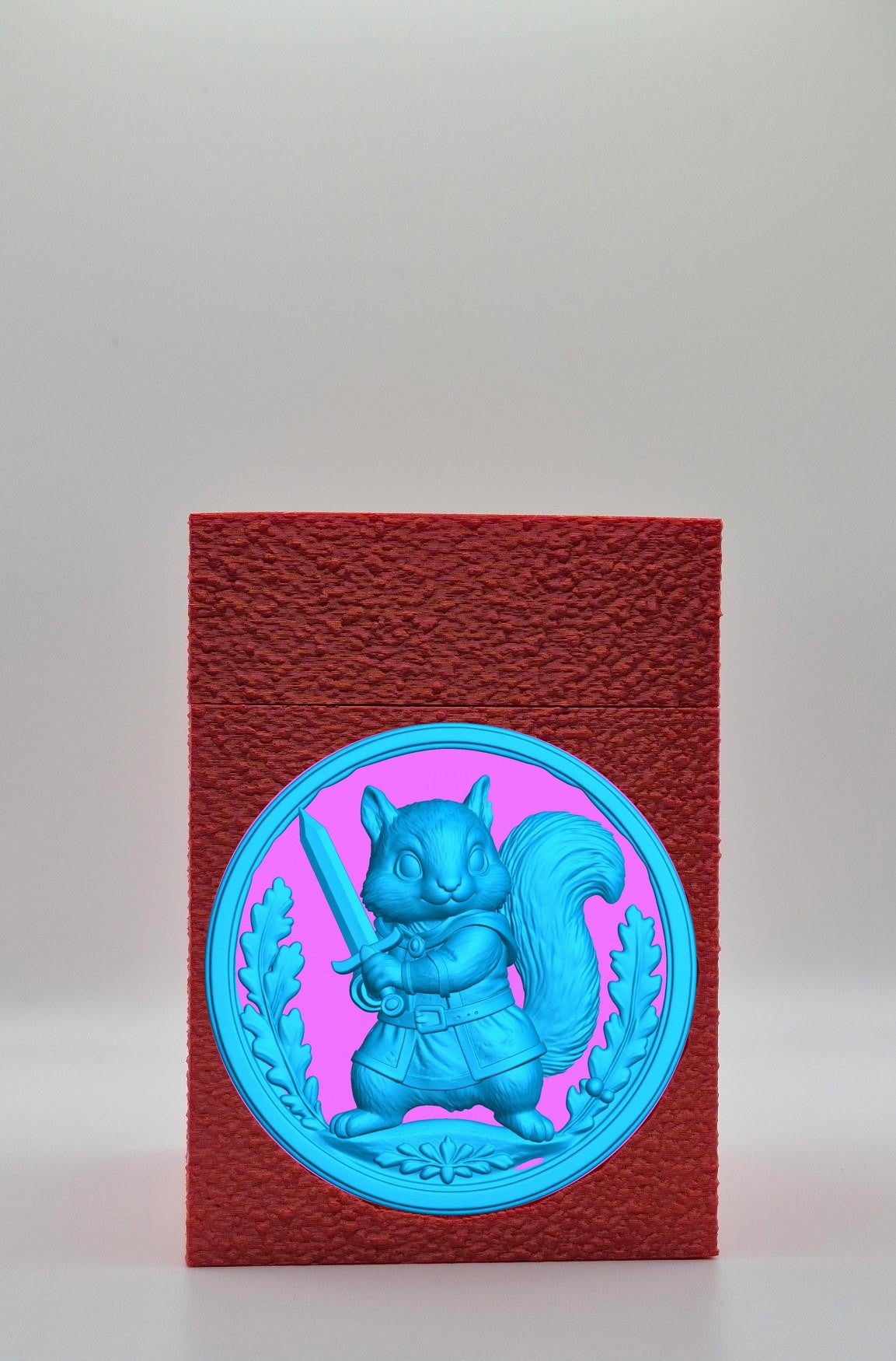 Squirrel Card Box — Red