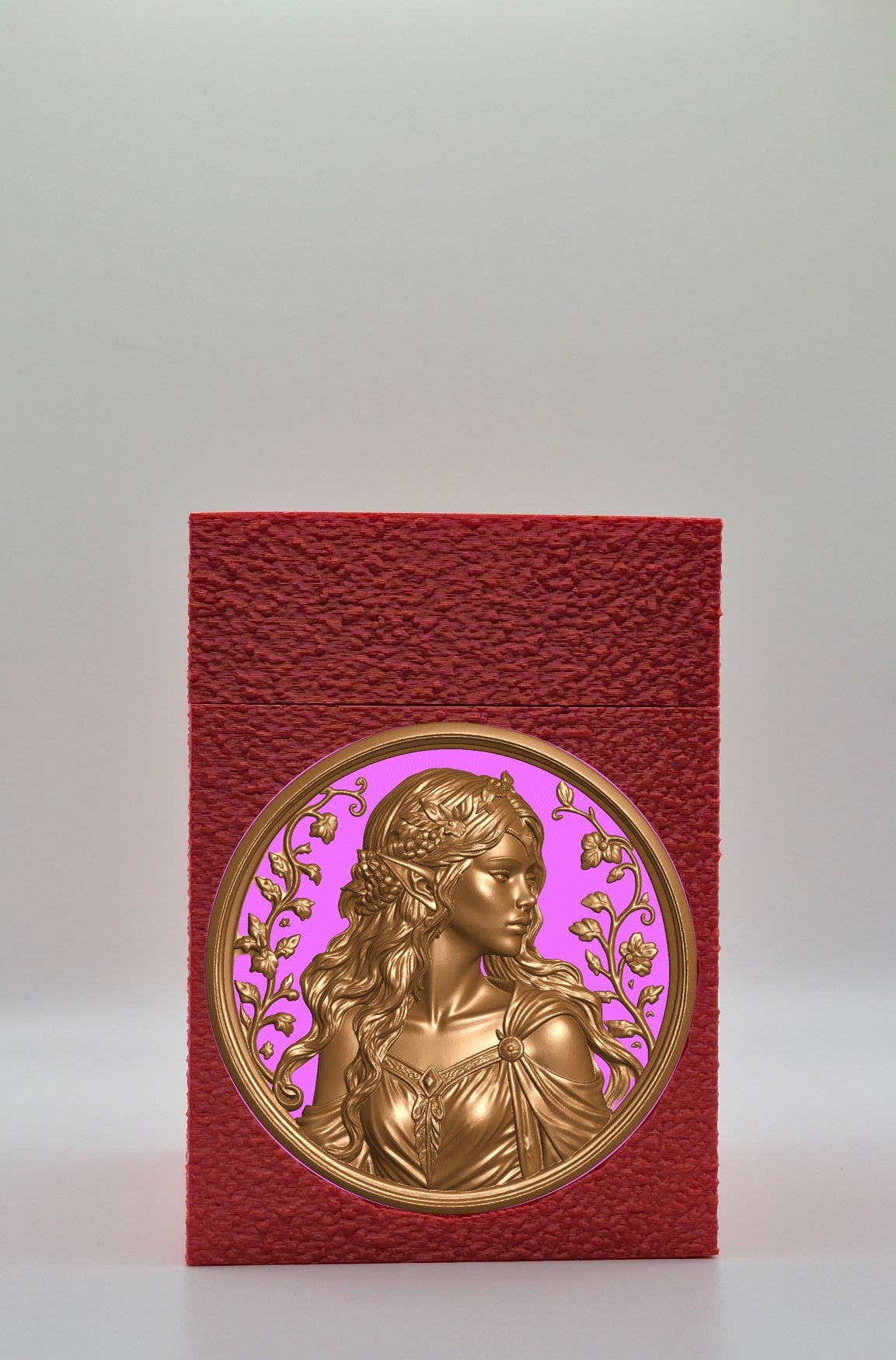 Elf Maiden Card Box — Red
