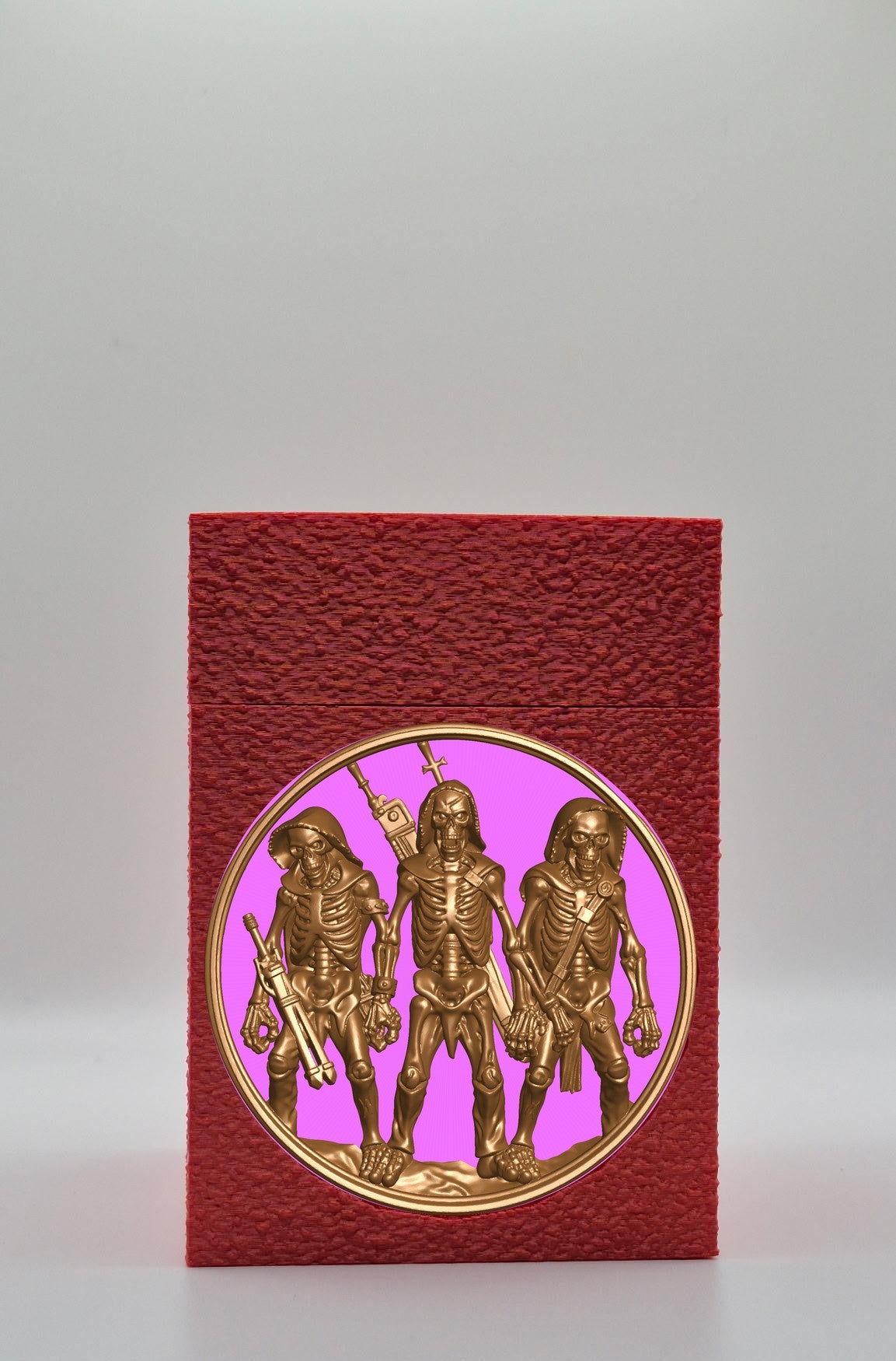Skeleton Army Card Box — Red