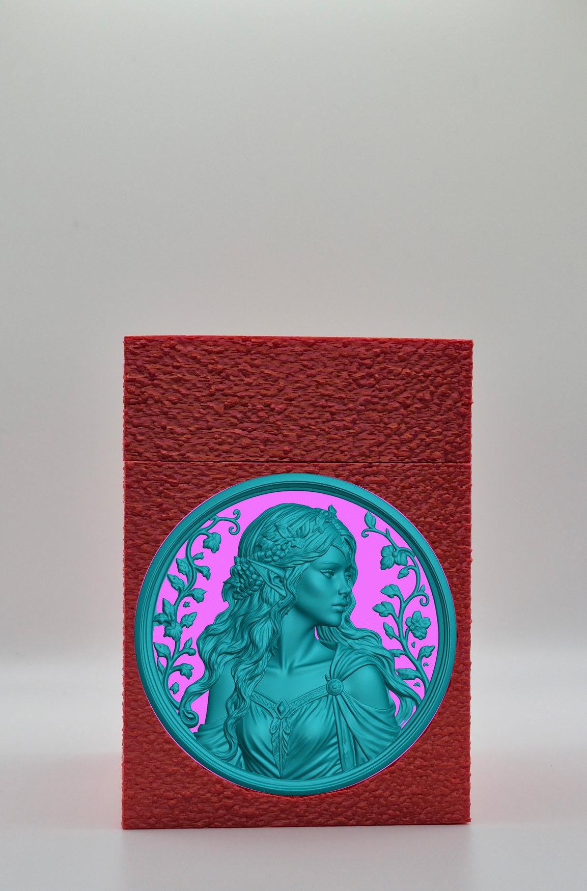 Elf Maiden Card Box — Red
