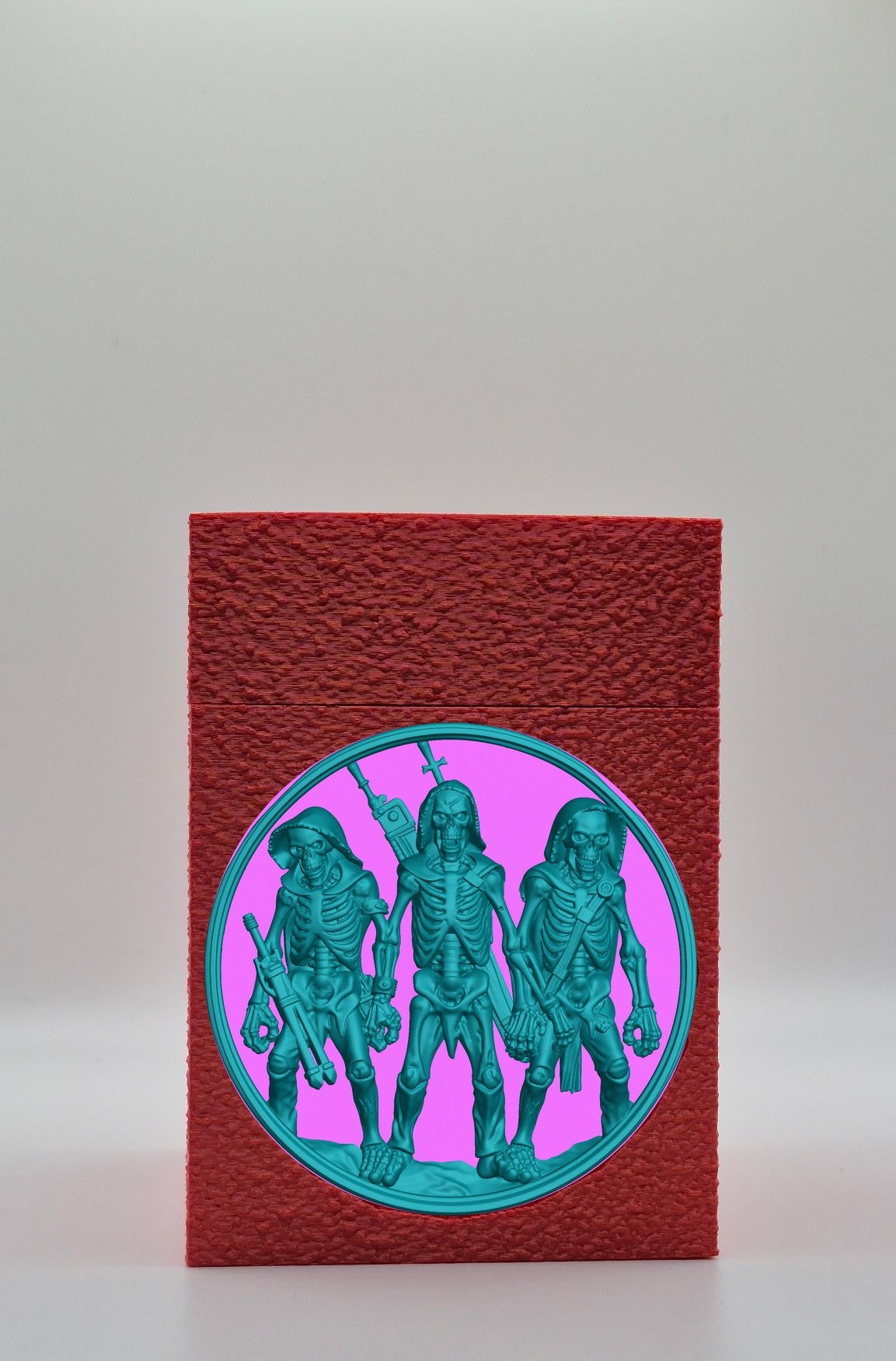 Skeleton Army Card Box — Red
