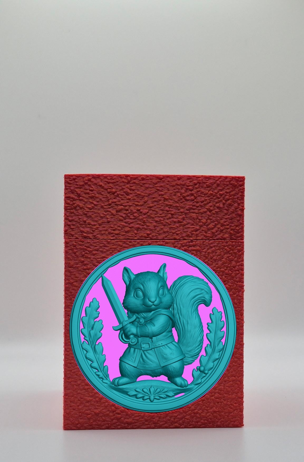 Squirrel Card Box — Red